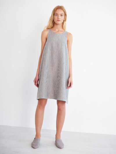 LILY Sleeveless Linen Dress