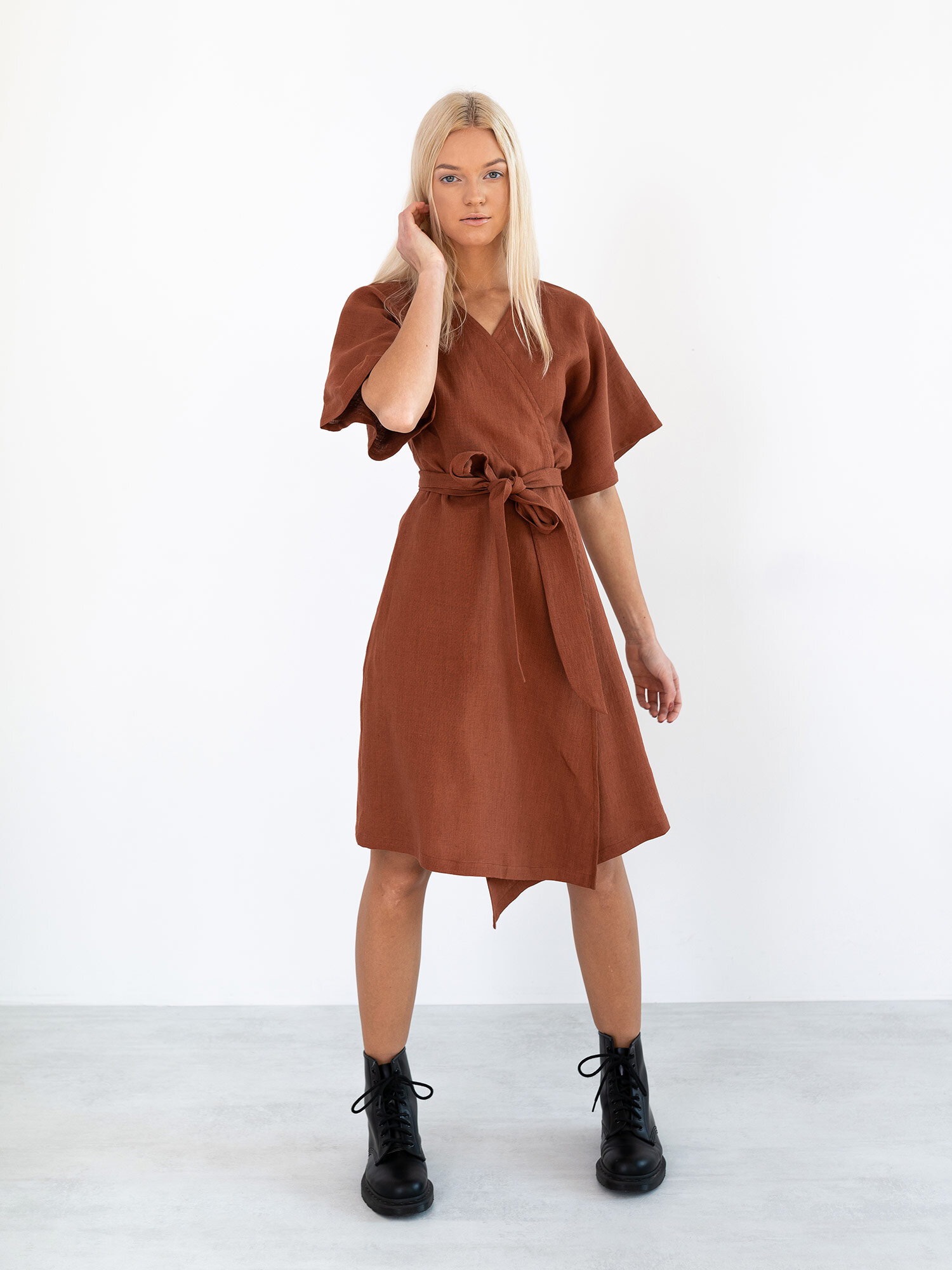 Pellava kesämekko MARY, Ruoste - Image 4