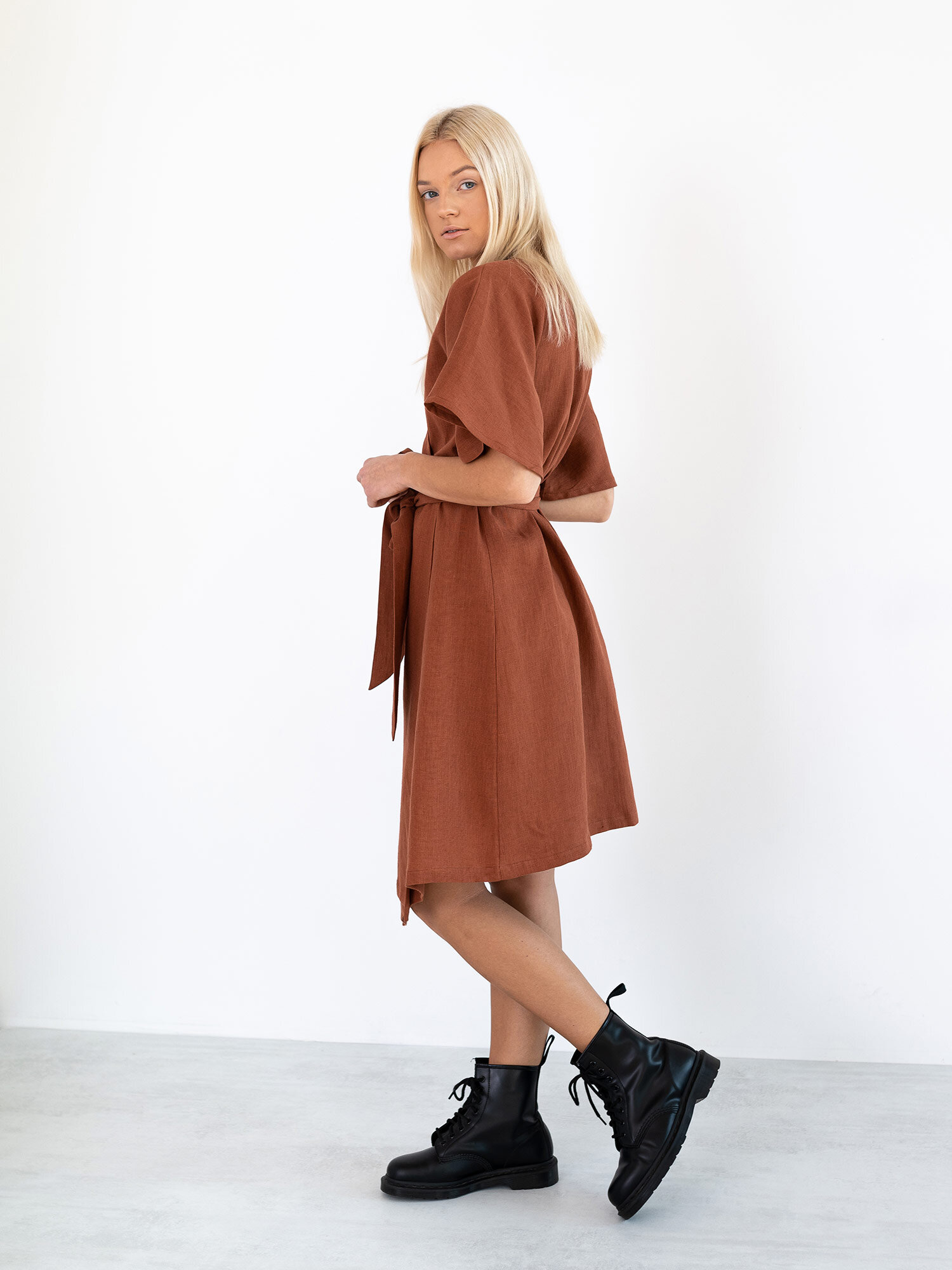 Pellava kesämekko MARY, Ruoste - Image 5