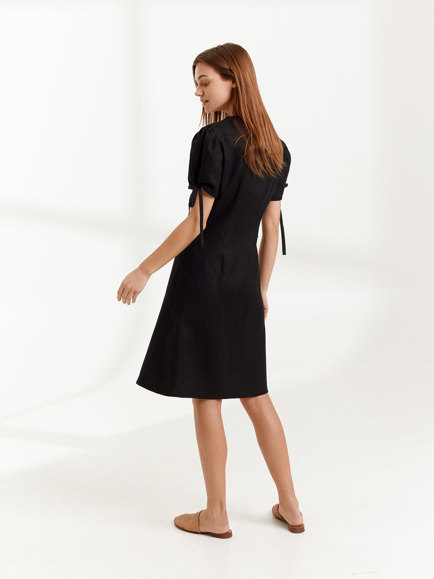 MONICA Linen Button Down Dress - Image 6