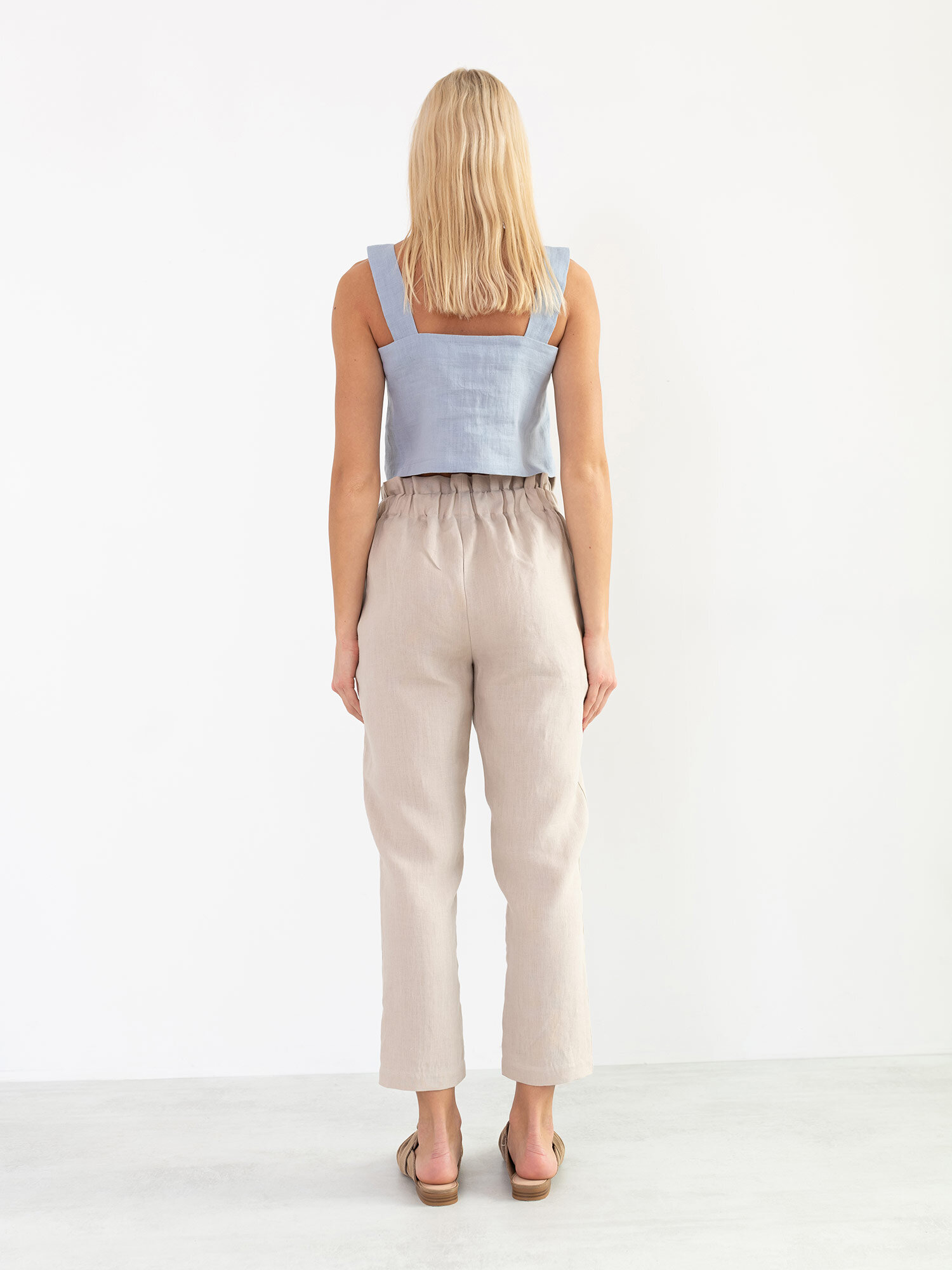 NOAH High Waisted Linen Pants - Image 6
