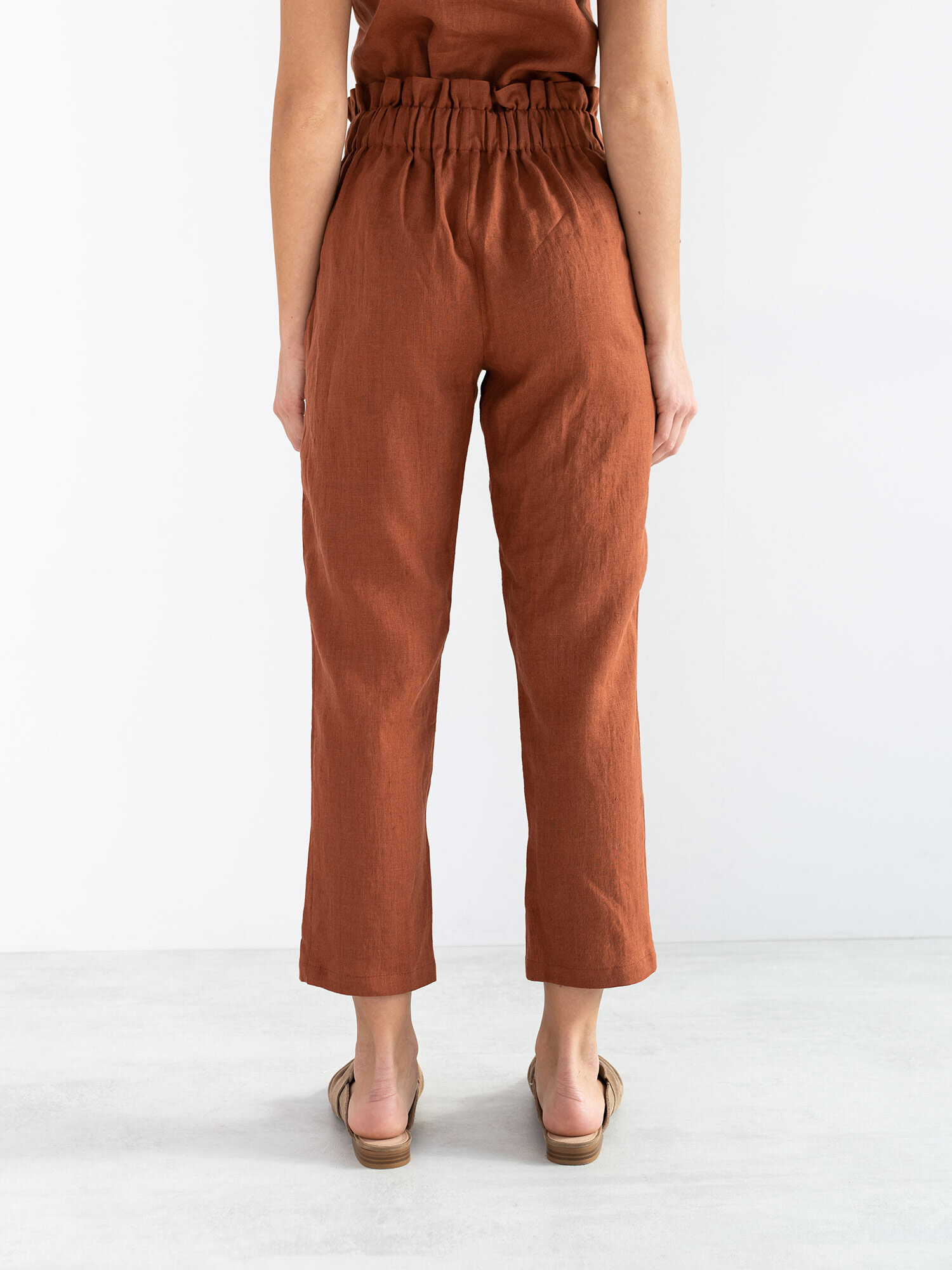 NOAH High Waisted Linen Pants - Image 6