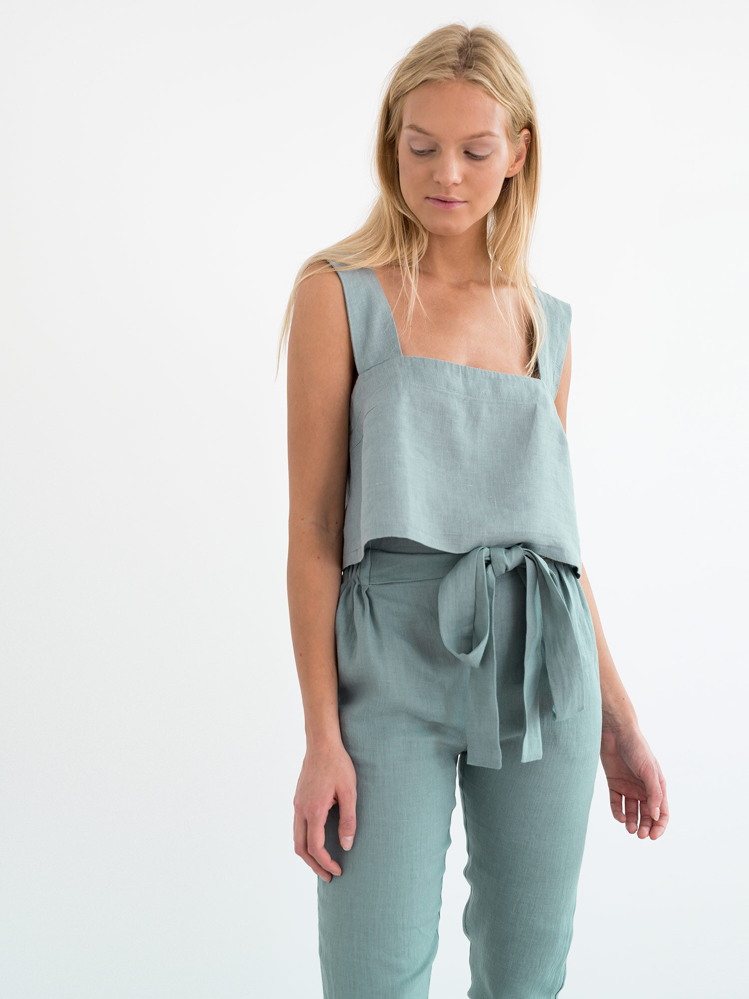 NOAH Paper Bag Linen Pants - Image 5