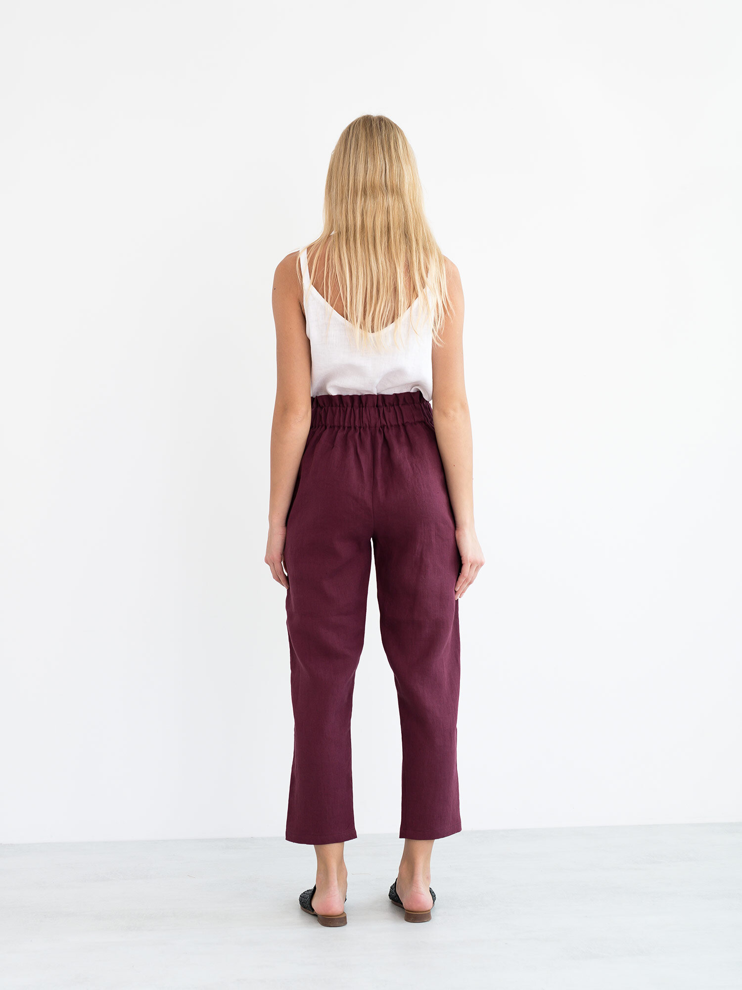 NOAH Paper Bag Linen Pants - Image 6