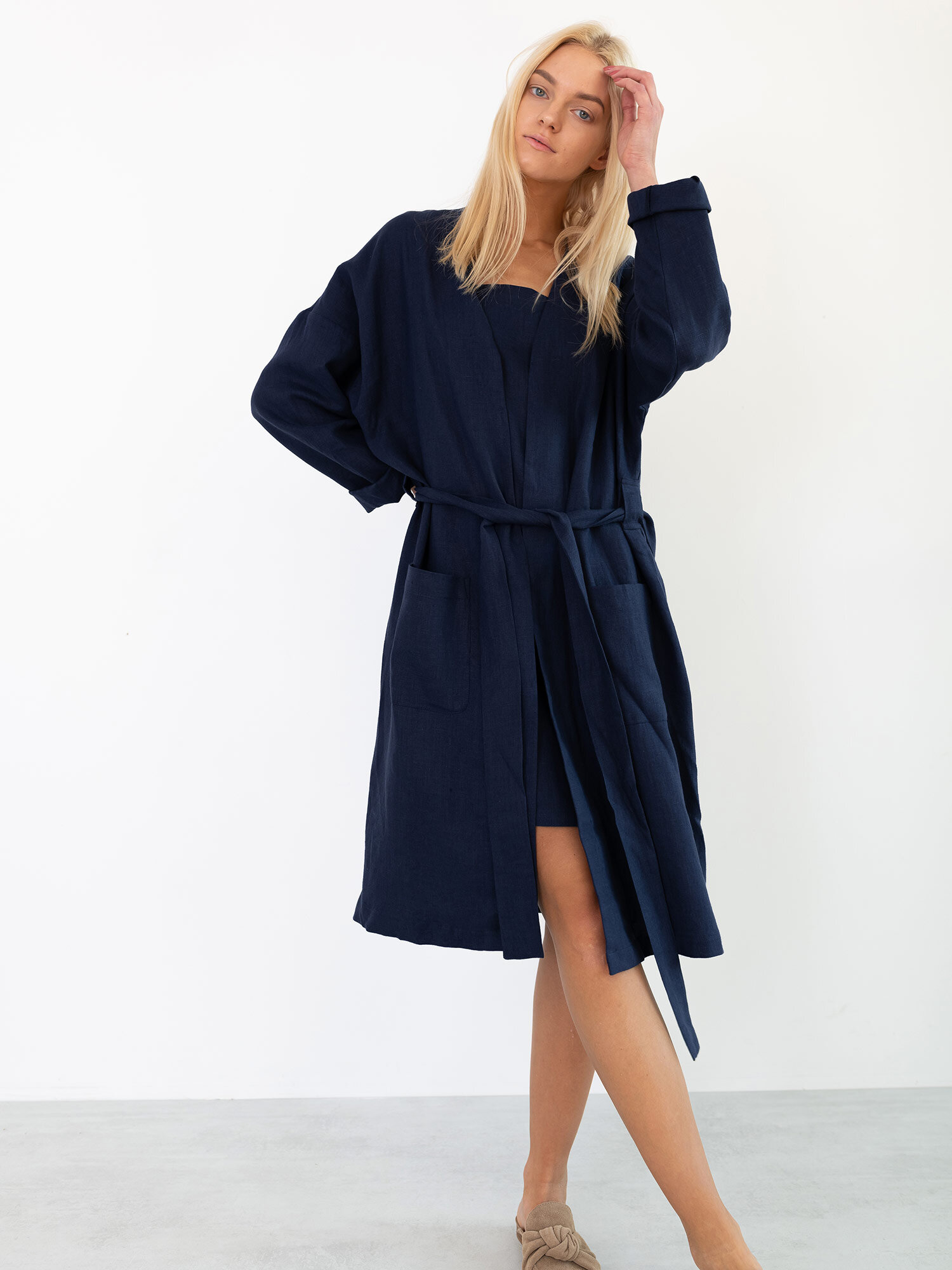 NORA Linen Coat - Image 1