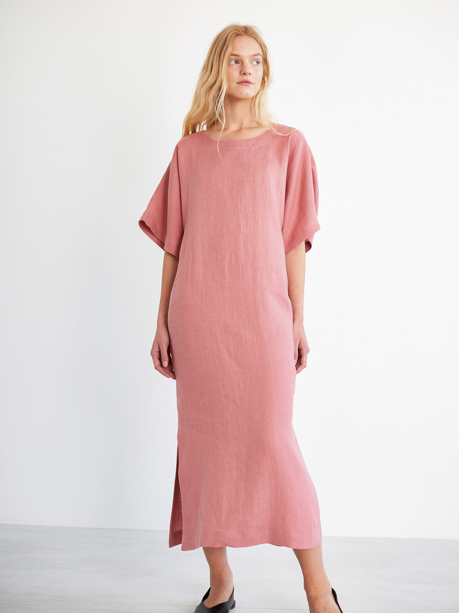 OLIVIA Linen Maxi Dress - Image 1