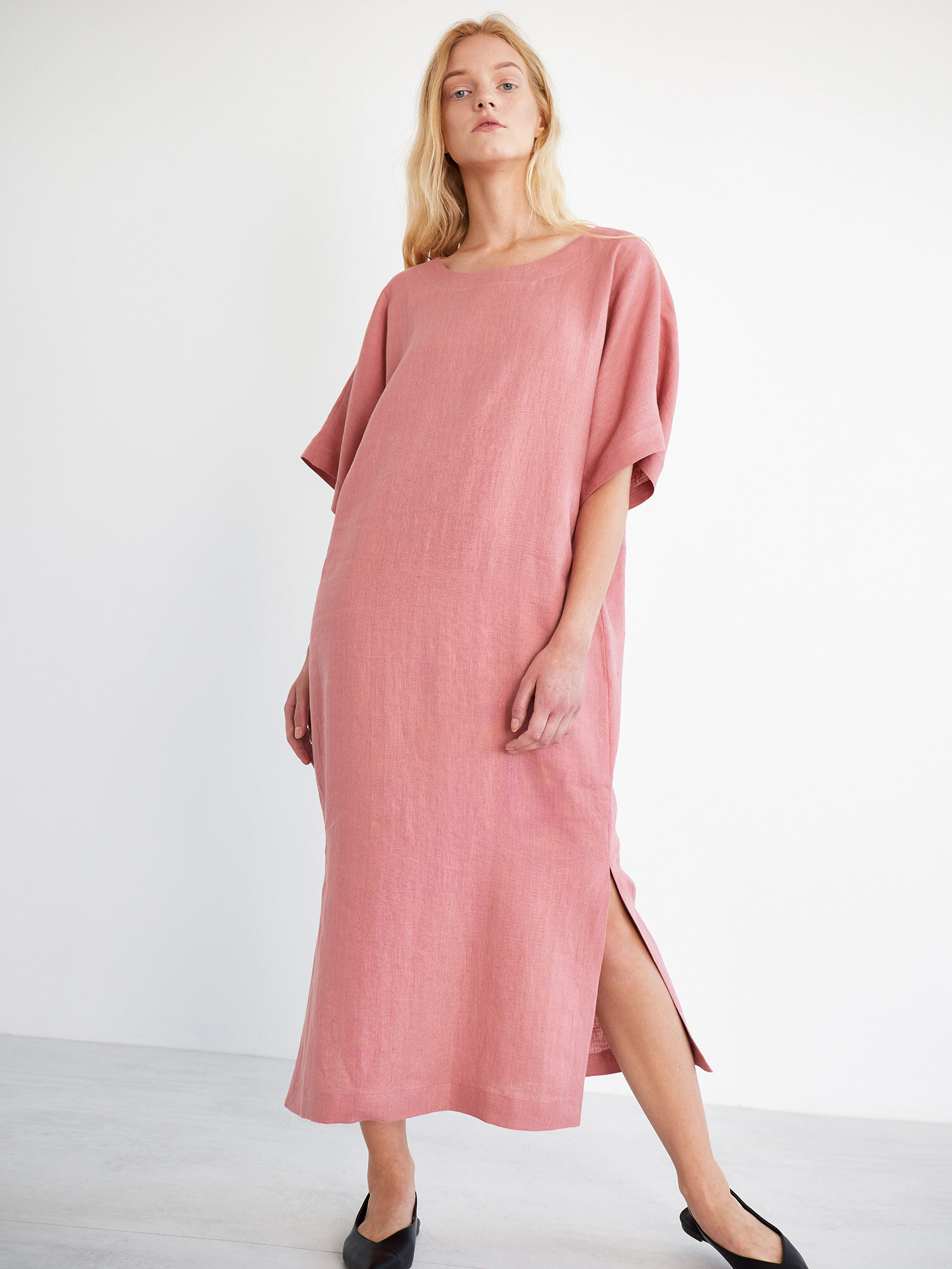 OLIVIA Linen Maxi Dress - Image 3