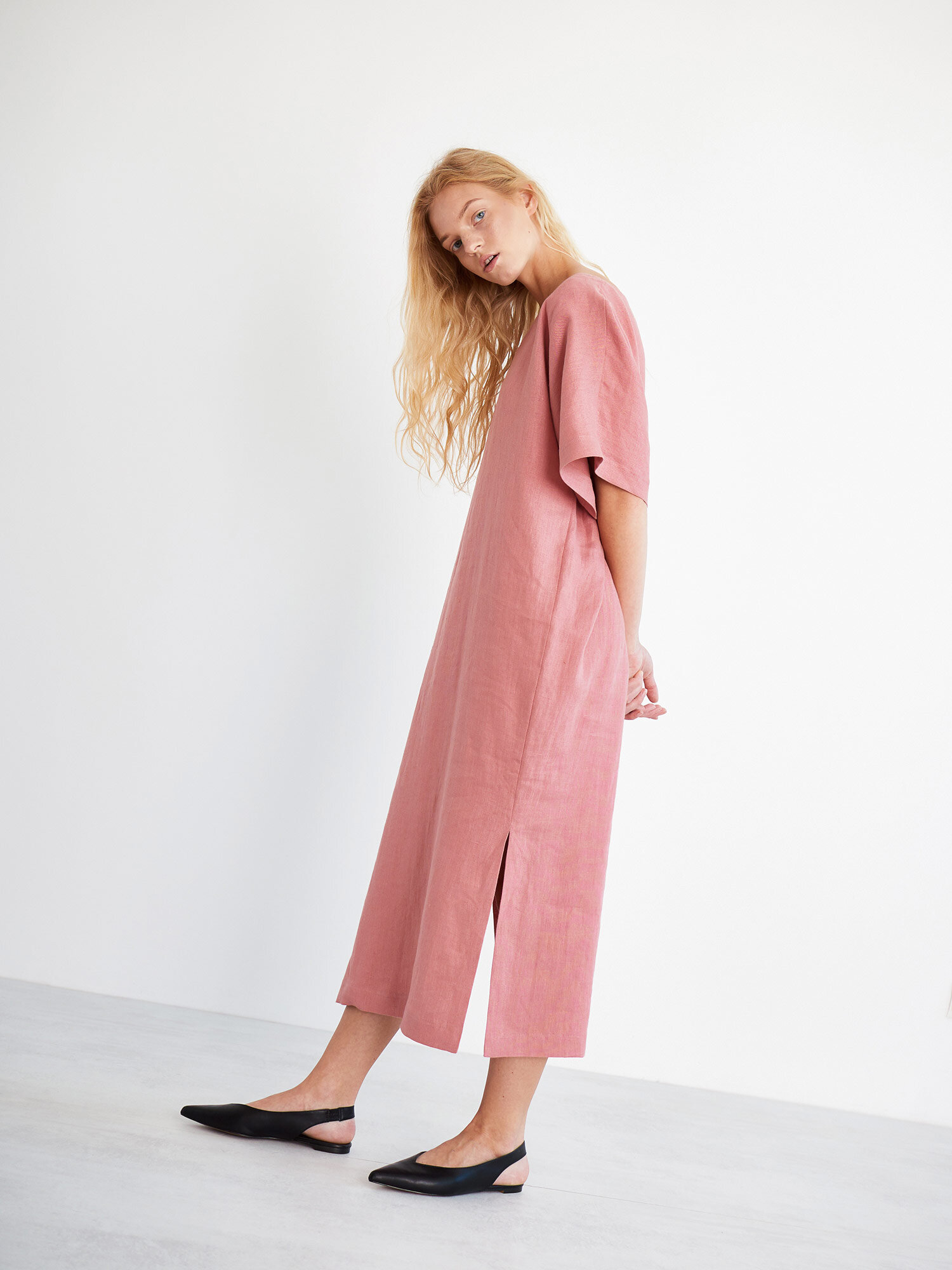 OLIVIA Linen Maxi Dress - Image 4