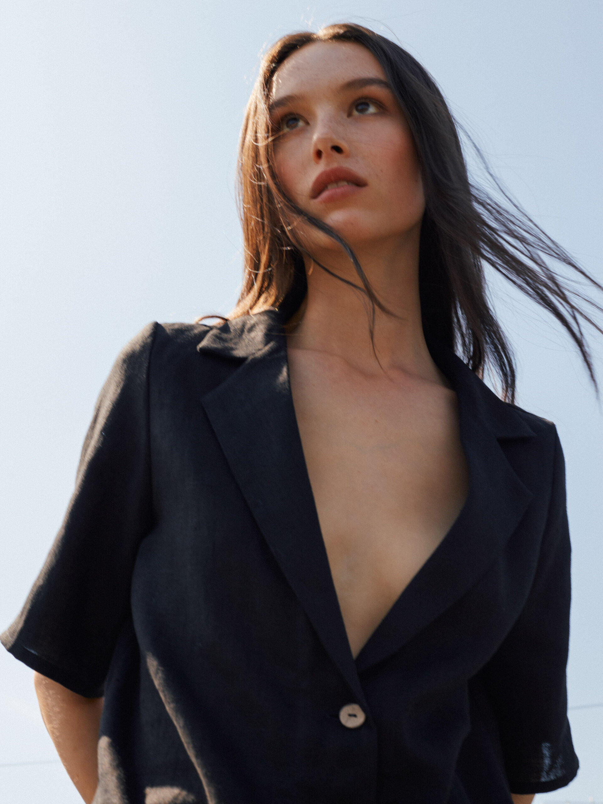 RAY Short Sleeve Linen Shirt - Image 1