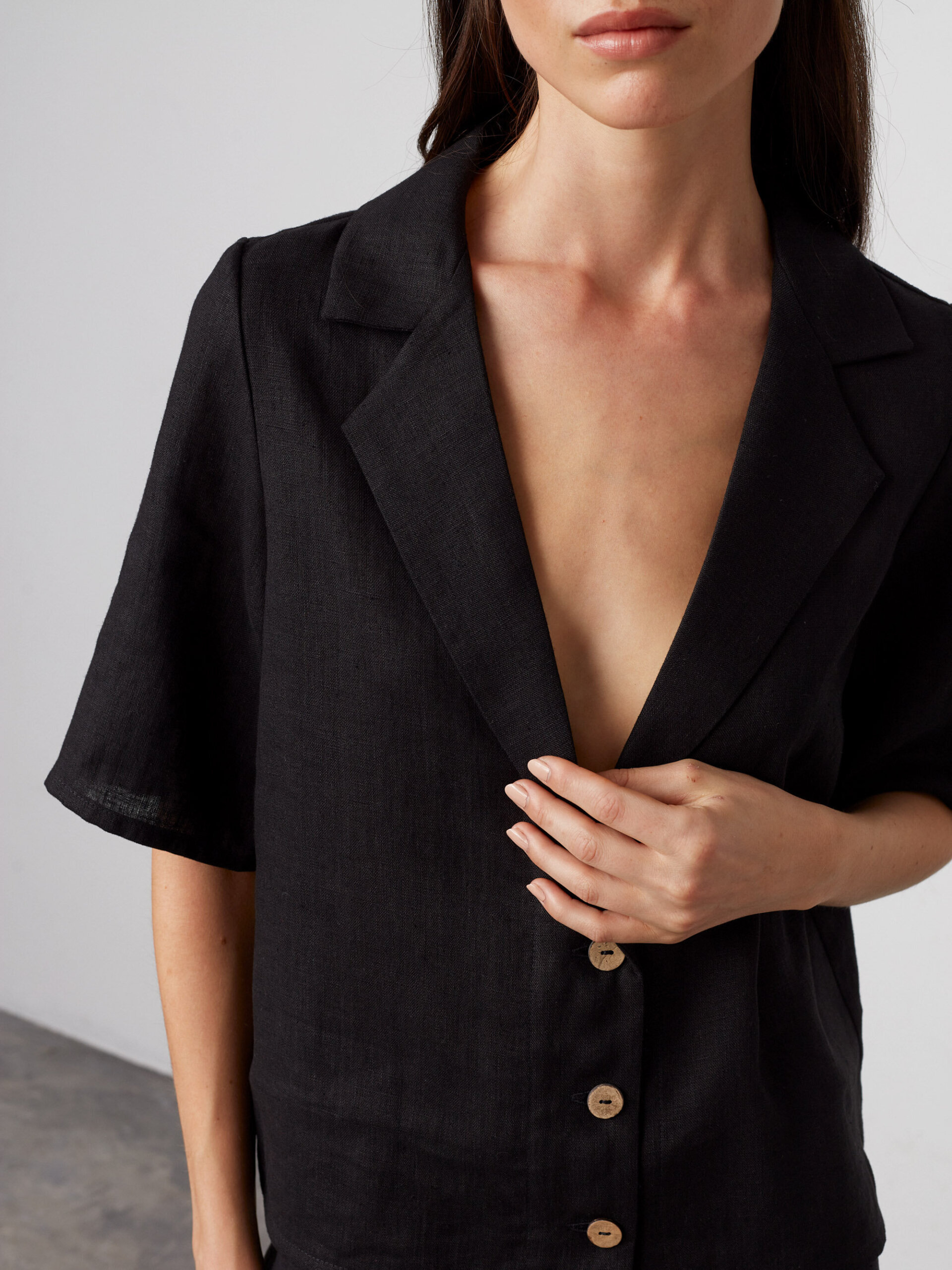 RAY Short Sleeve Linen Shirt - Image 4