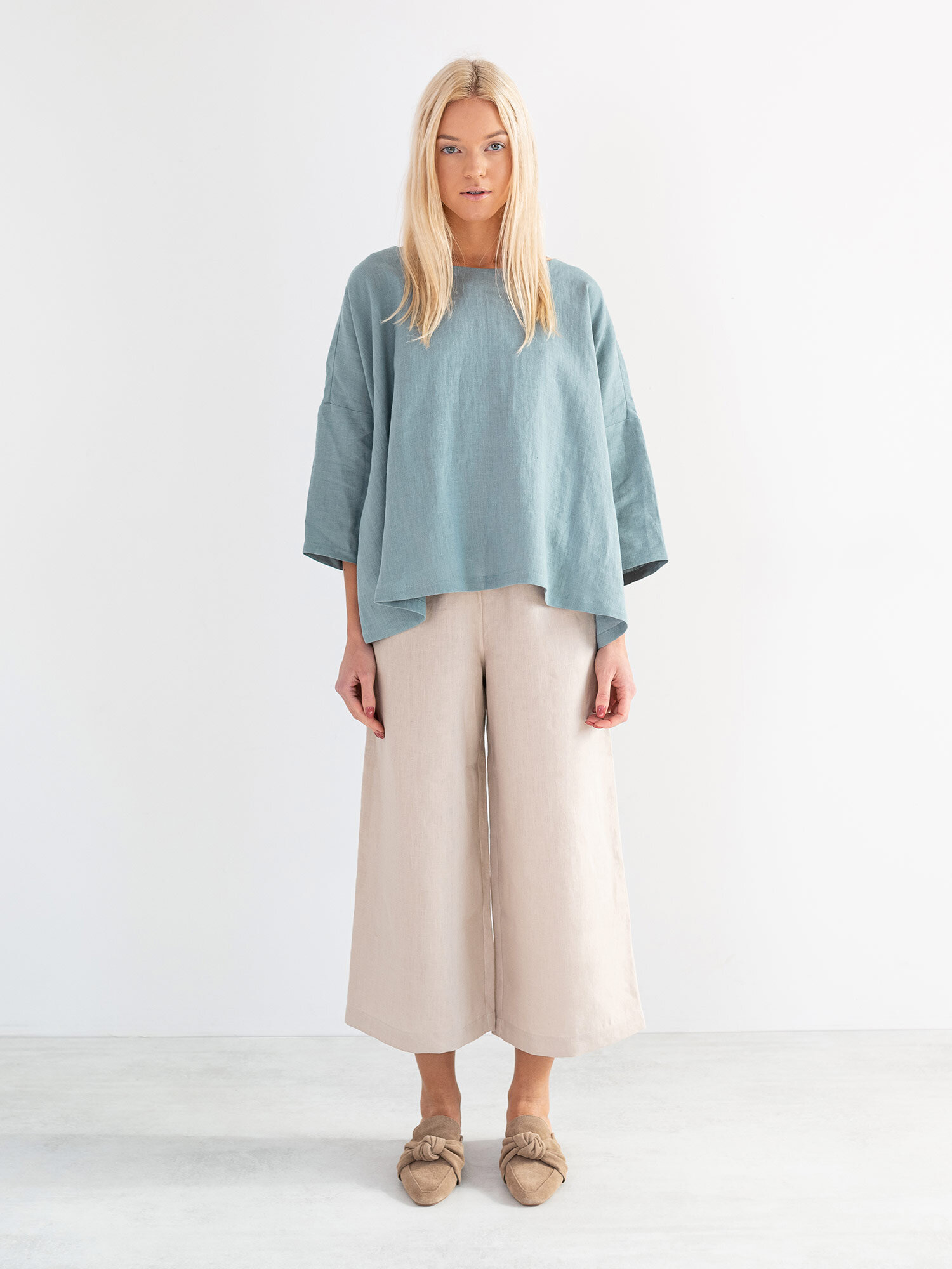 RILEY Wide Leg Linen Pants - Image 3