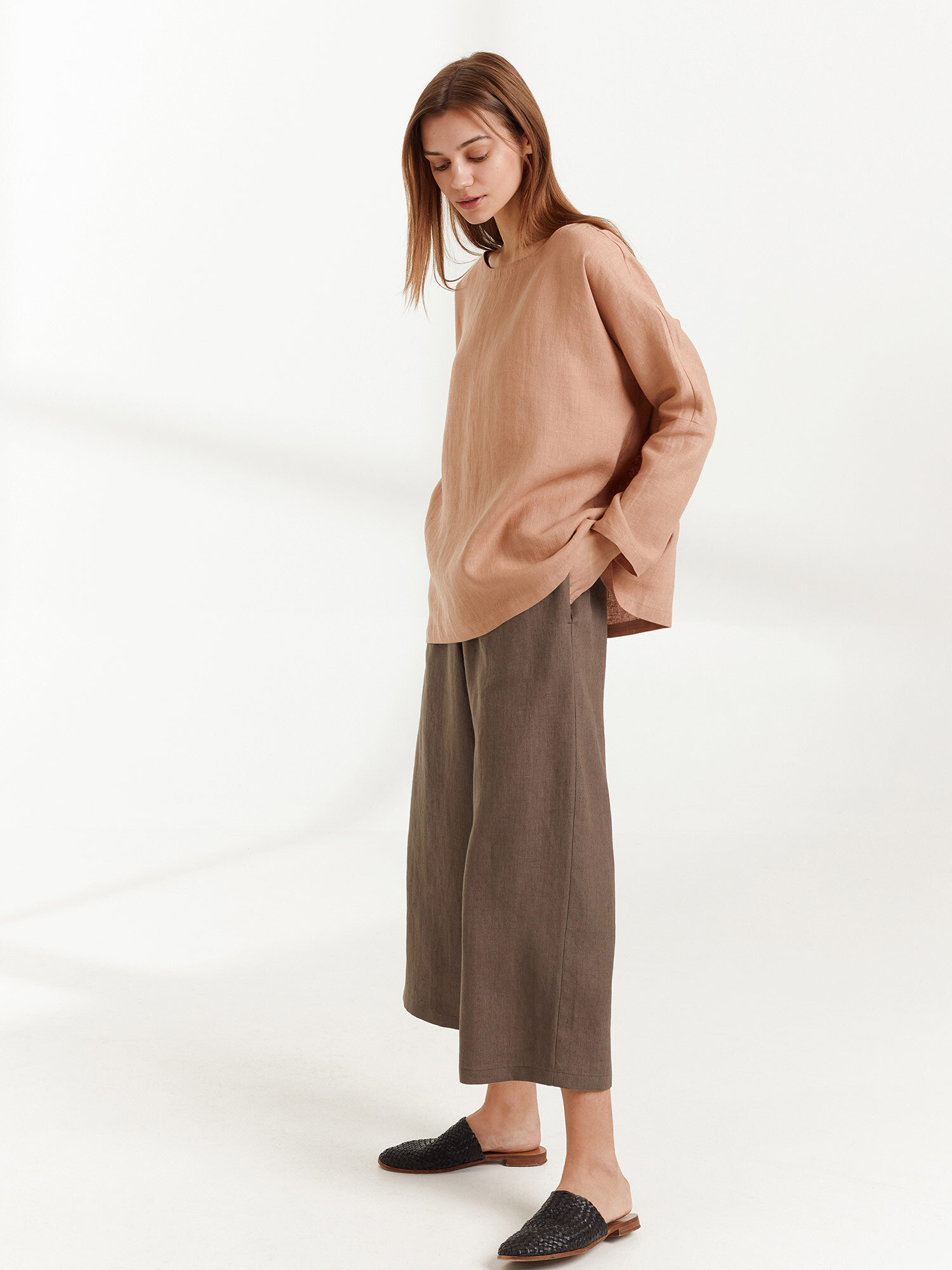 RILEY Wide Leg Linen Pants - Image 2
