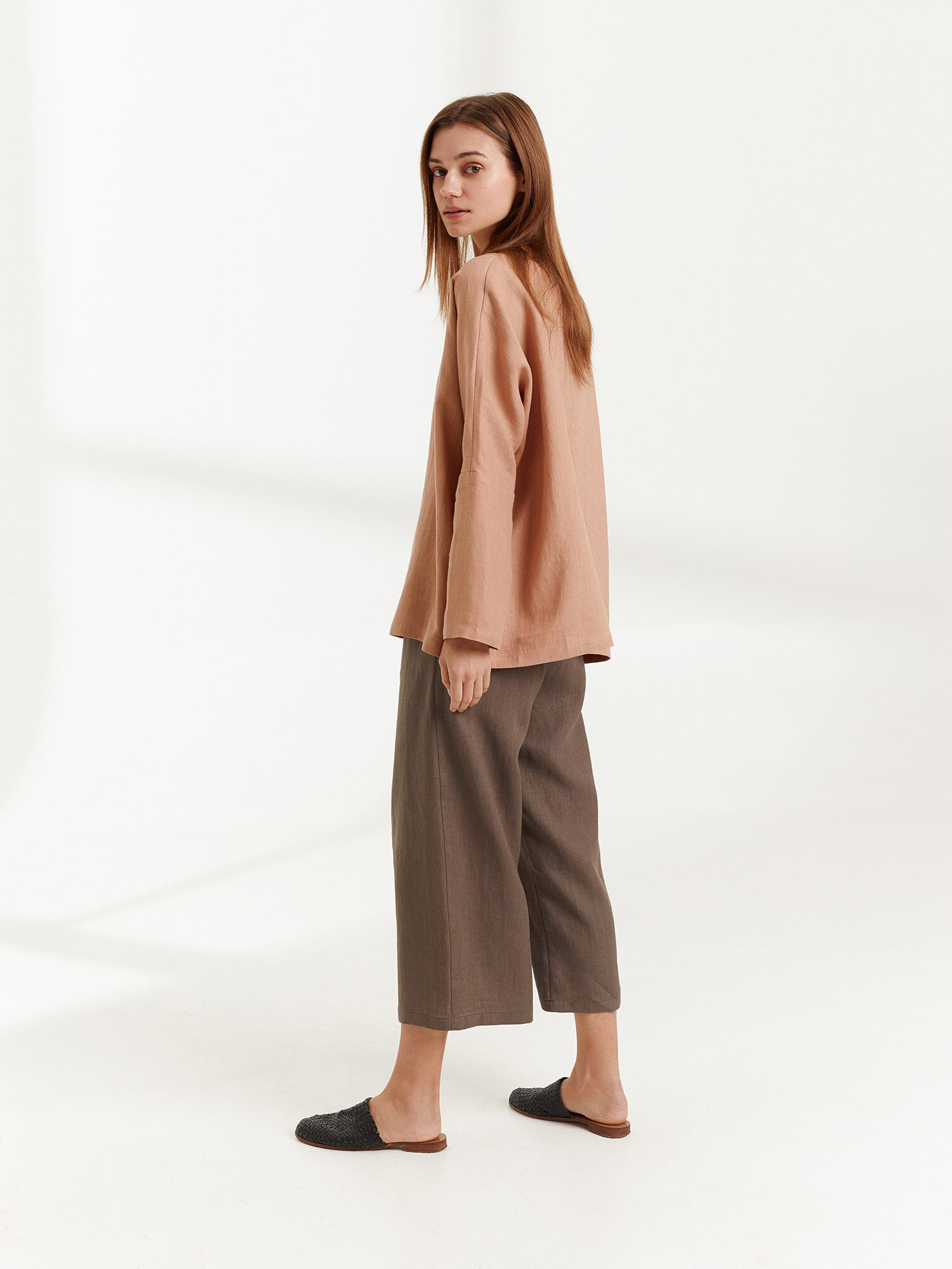 RILEY Wide Leg Linen Pants - Image 4