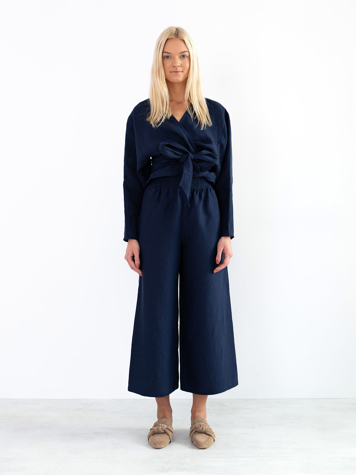RILEY Wide Leg Linen Pants - Image 2