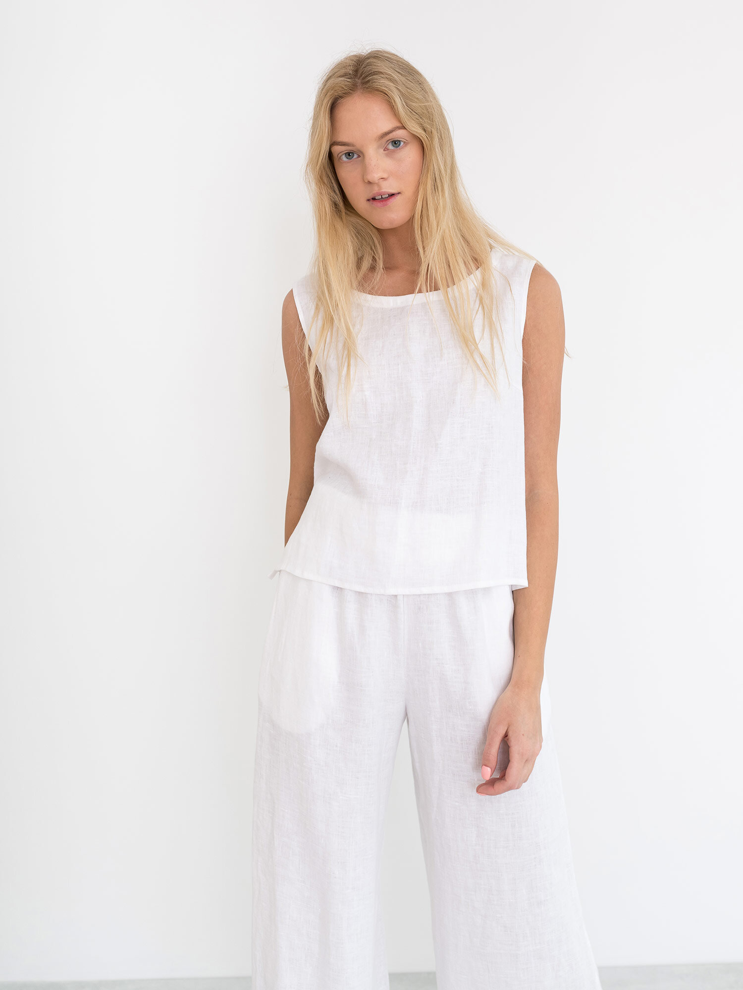 RILEY Wide Leg Linen Pants - Image 2