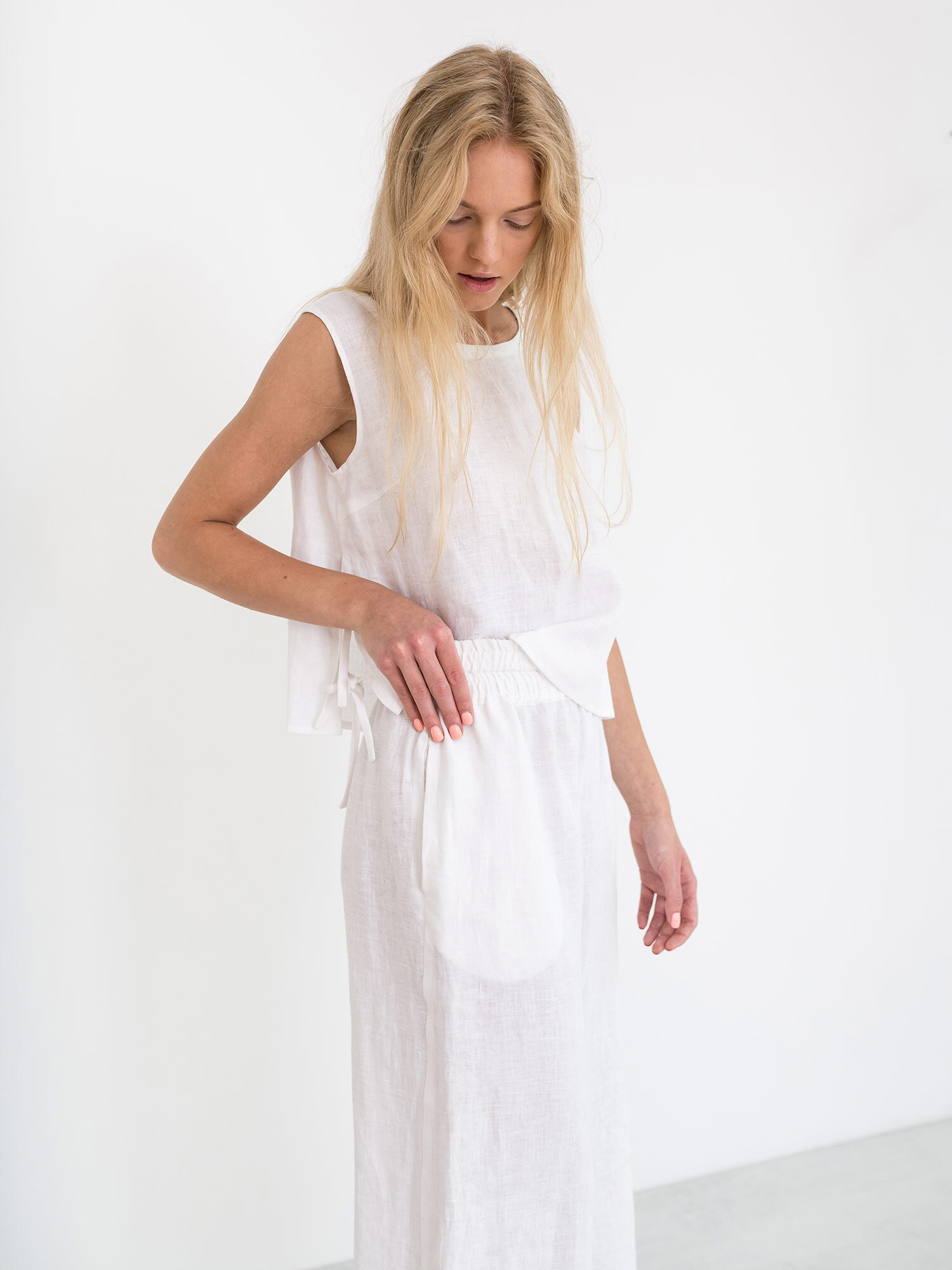 RILEY Wide Leg Linen Pants - Image 3