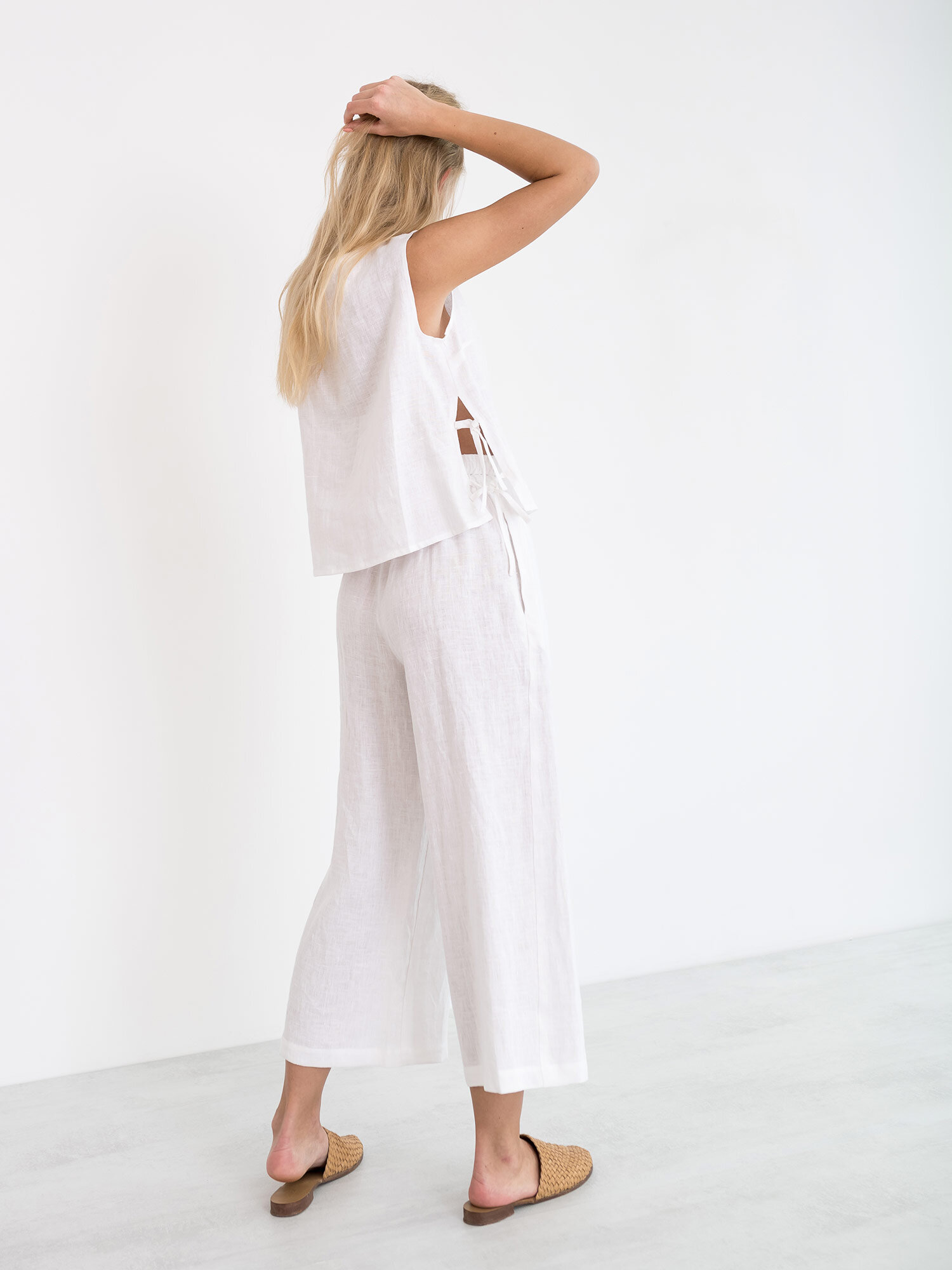 RILEY Wide Leg Linen Pants - Image 5