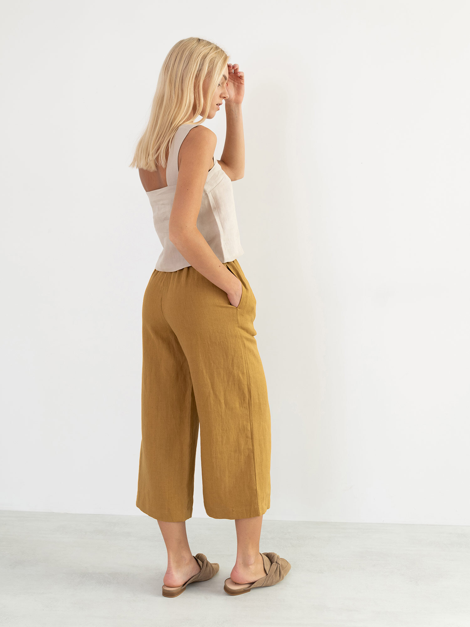 RILEY Wide Leg Linen Pants - Image 6