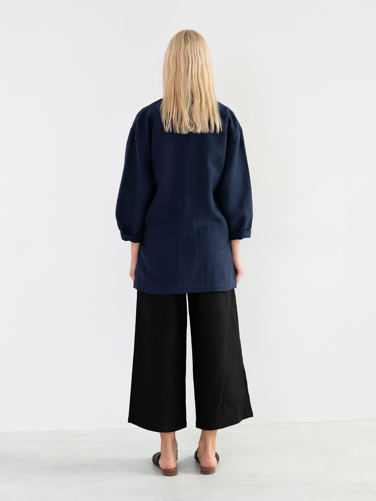 ROSEMARY Pellavatakki Tummansininen — kuva 6