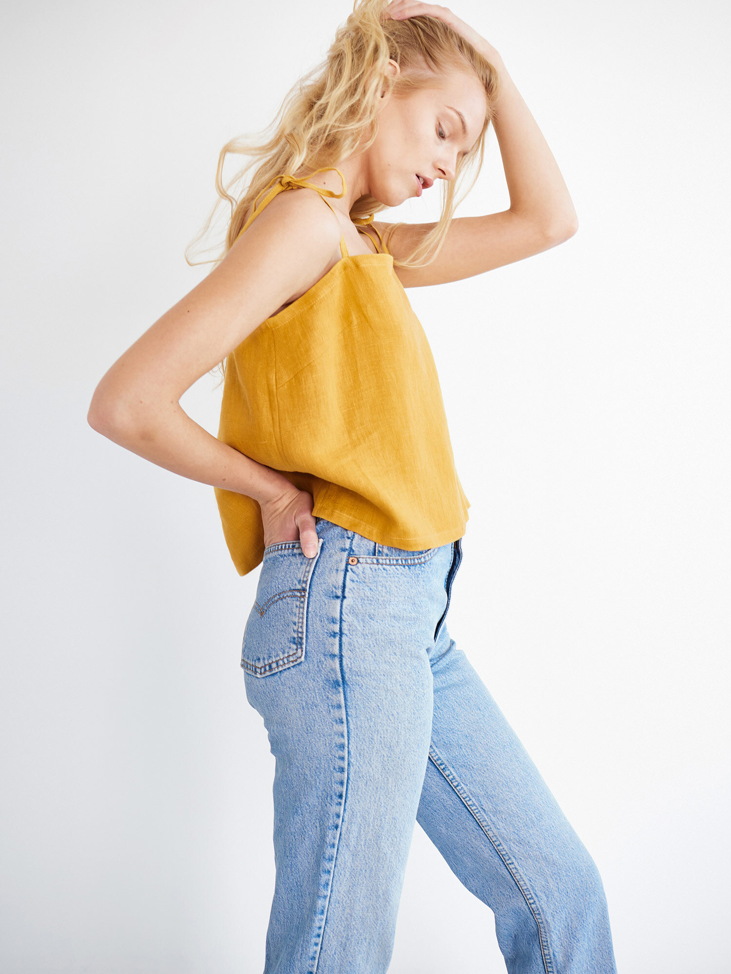 SOPHIE Linen Strap Top - Image 3