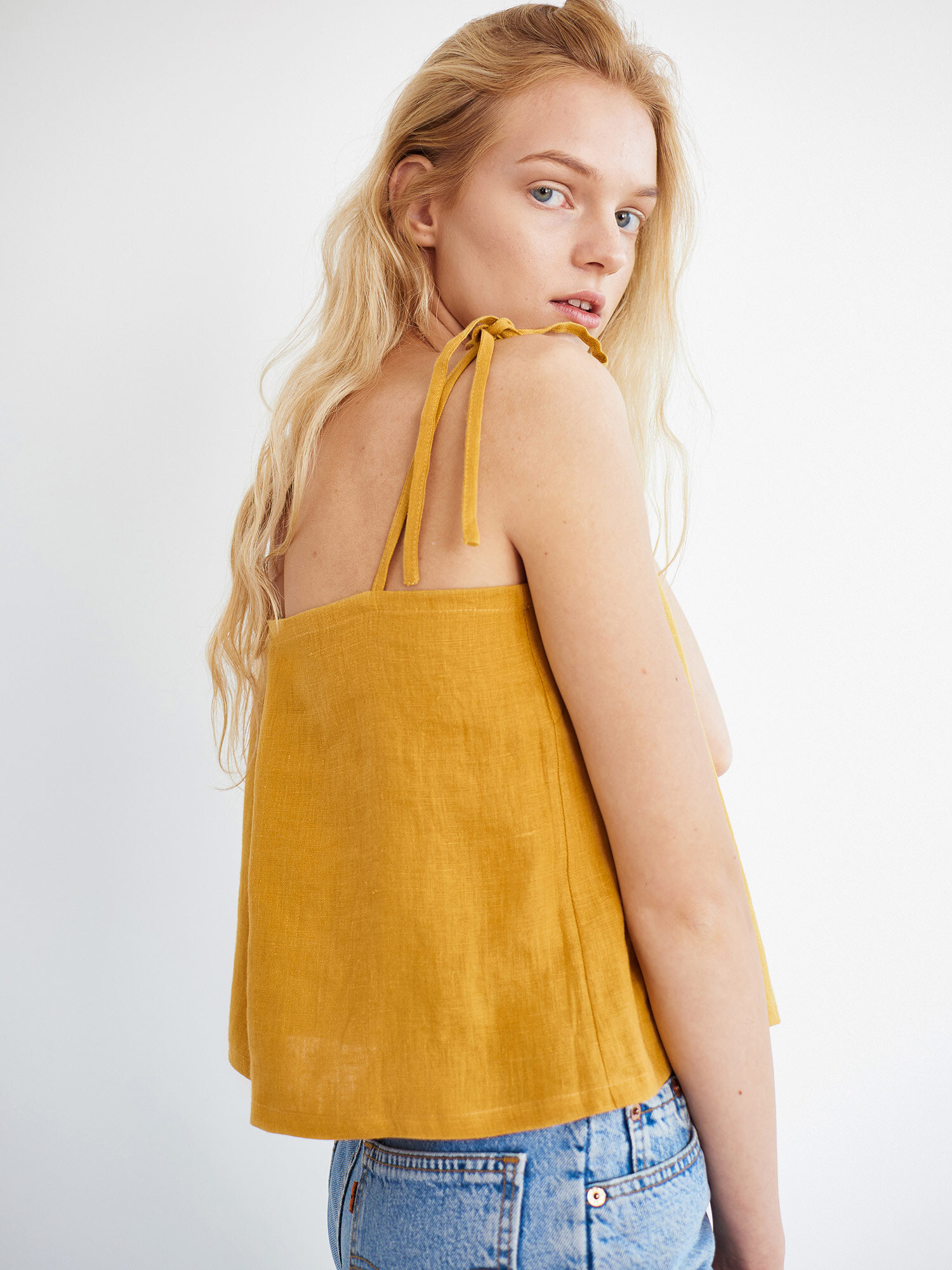 SOPHIE Linen Strap Top - Image 4