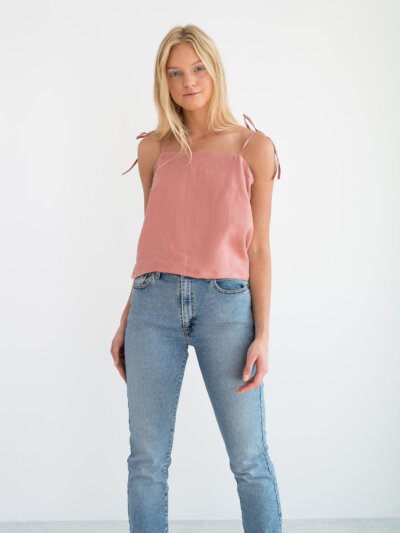 SOPHIE Linen Strap Top