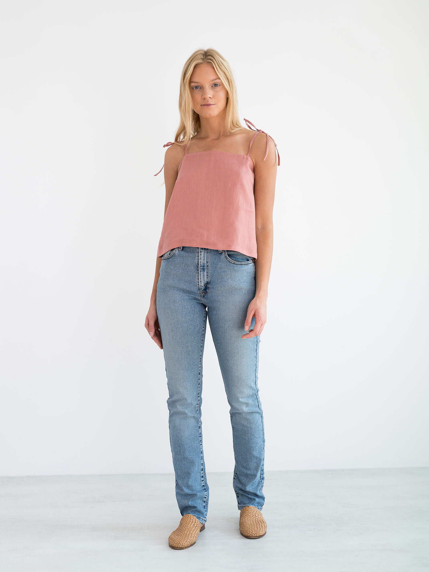 SOPHIE Linen Strap Top - Image 2