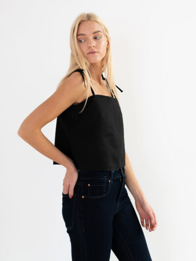 SOPHIE Linen Strap Top