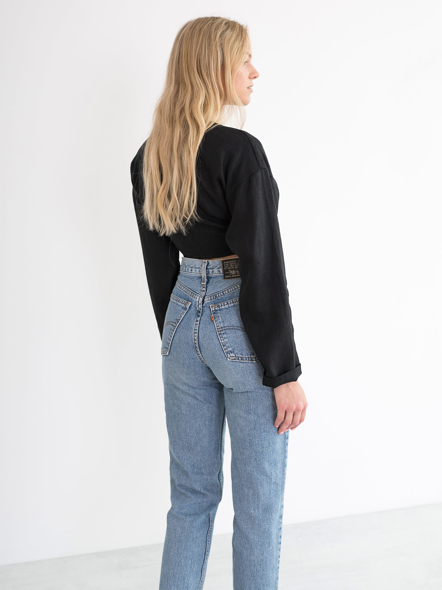 Pellavatoppi THEA, Musta - Image 6