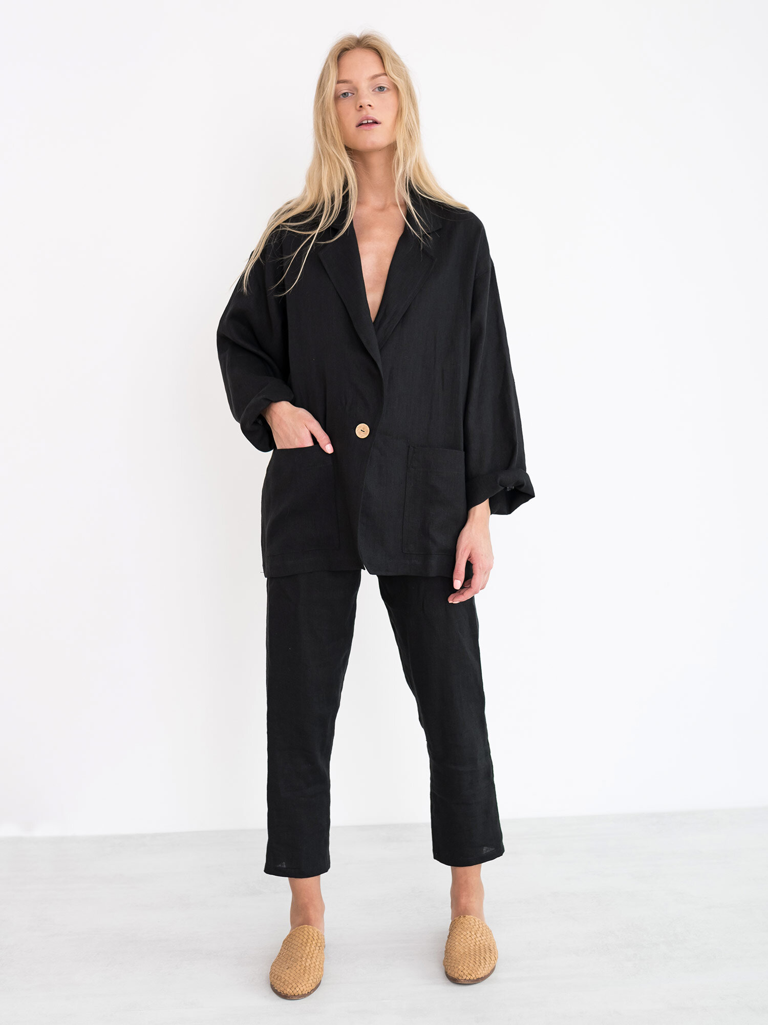 VALERIE Linen Blazer - Image 1