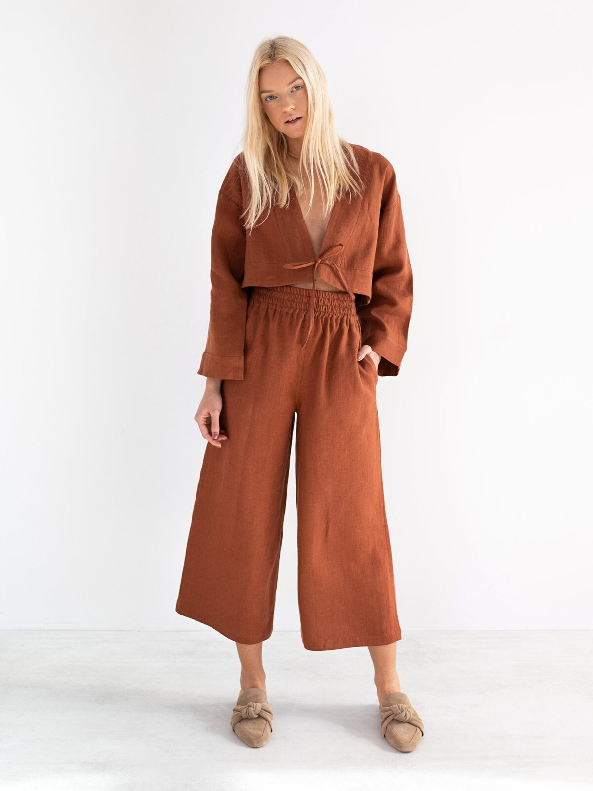 VICTORIA pellava kietaisutoppi Ruoste — takaa