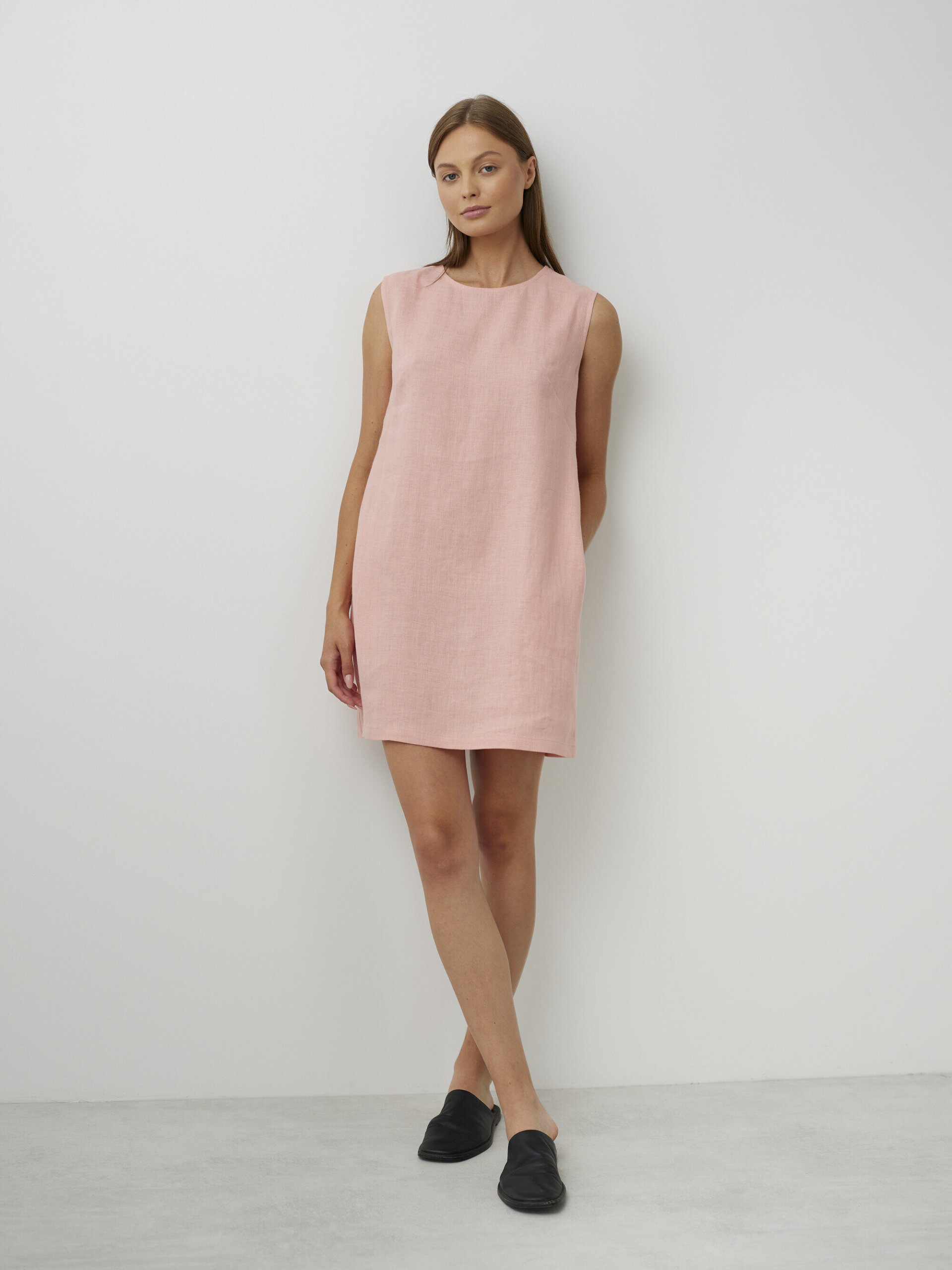 AJA Sleeveless Linen Dress - Image 1