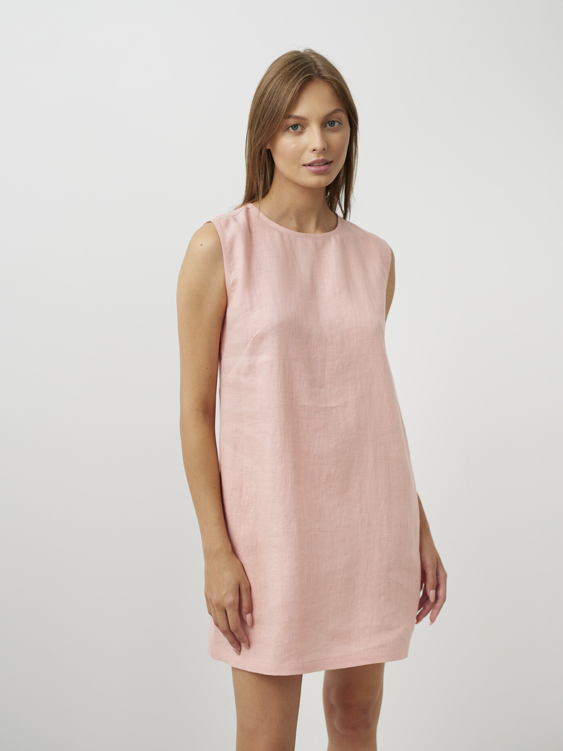 AJA Sleeveless Linen Dress - Image 2