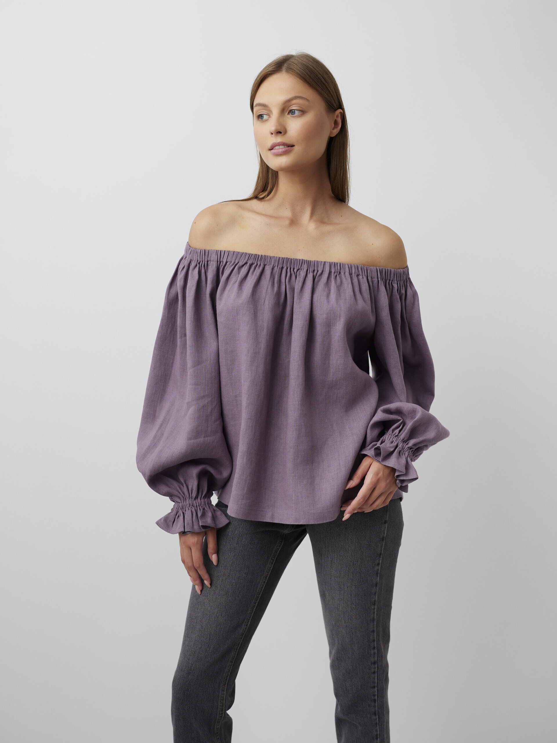 ALICE Off Shoulder Linen Top - Image 4