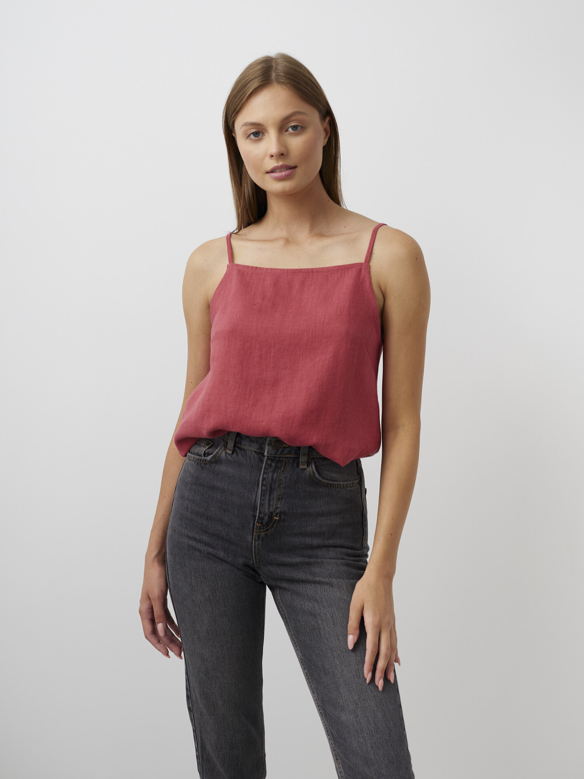 AMBER Linen Strap Top - Image 3