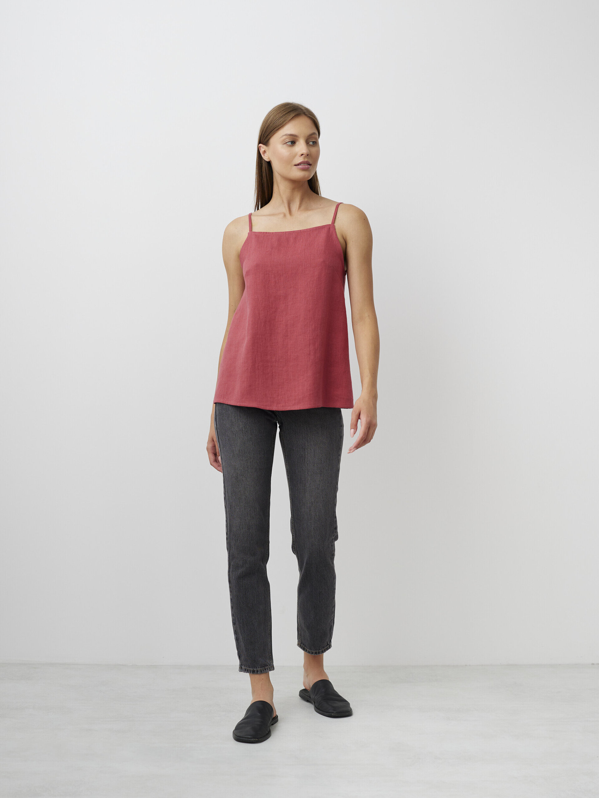 AMBER Linen Strap Top - Image 4