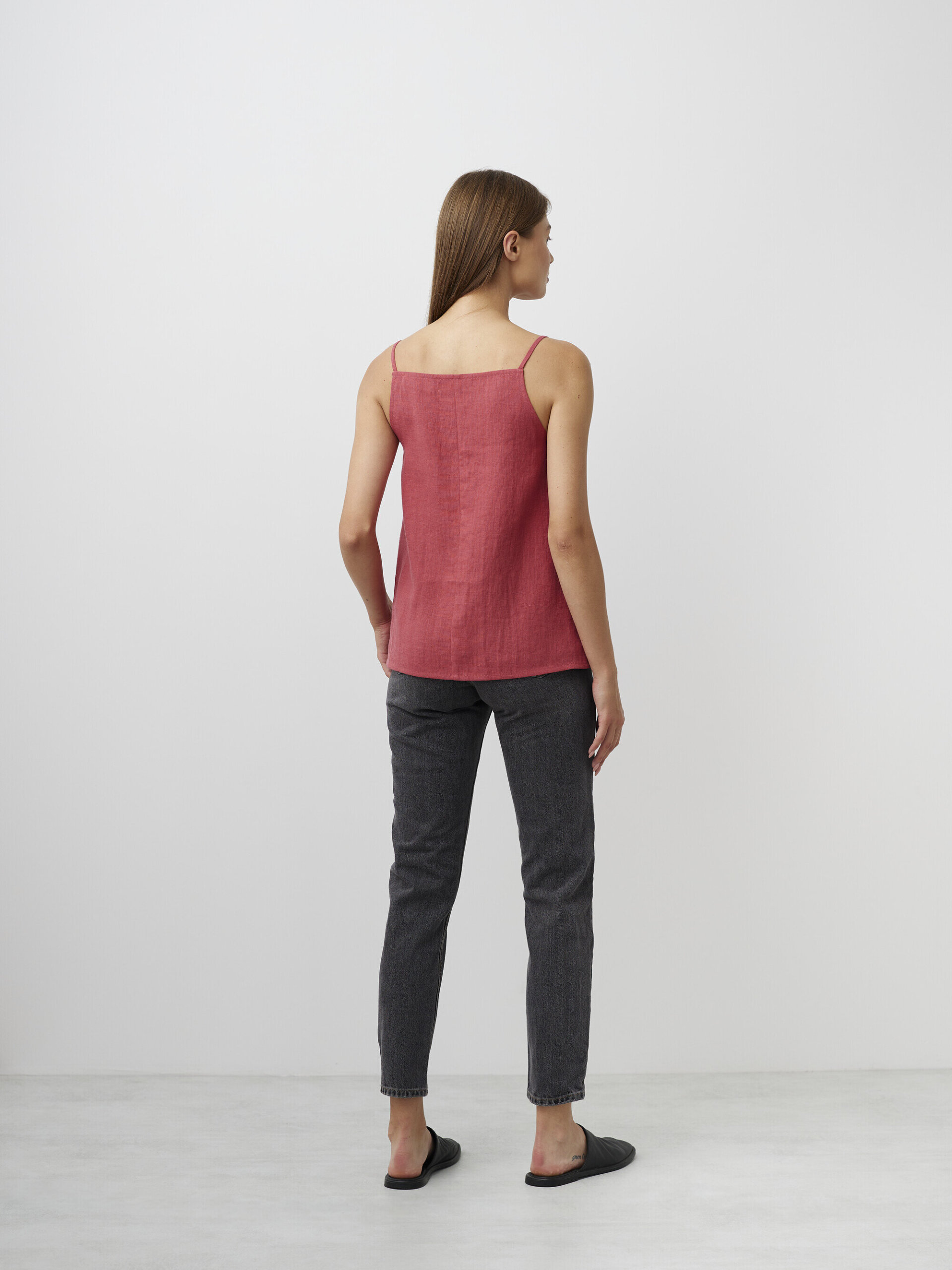 AMBER Linen Strap Top - Image 5