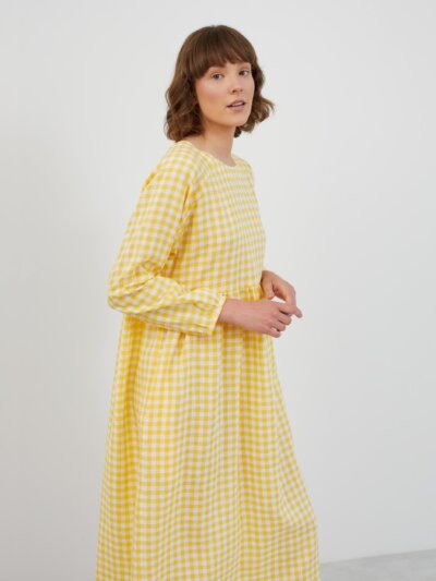 Long Sleeve Maxi Linen Dress BAY