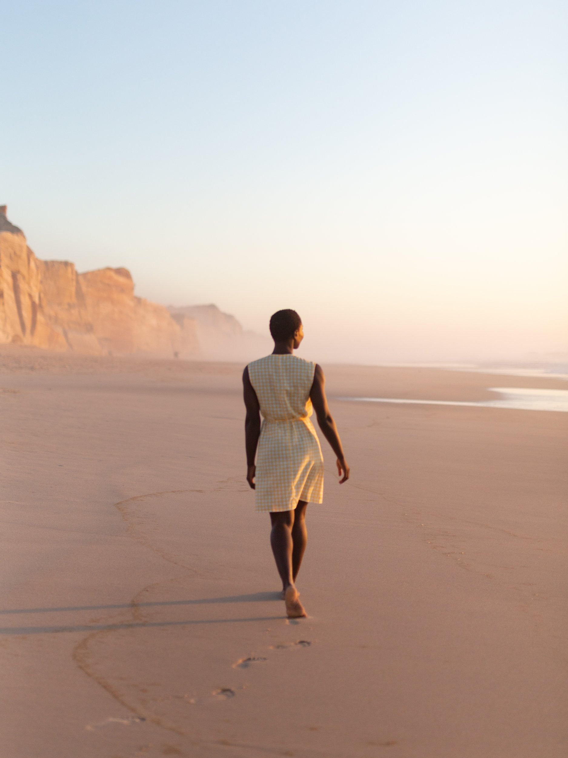 BROOKE Linen Sleeveless Wrap Dress - Image 4