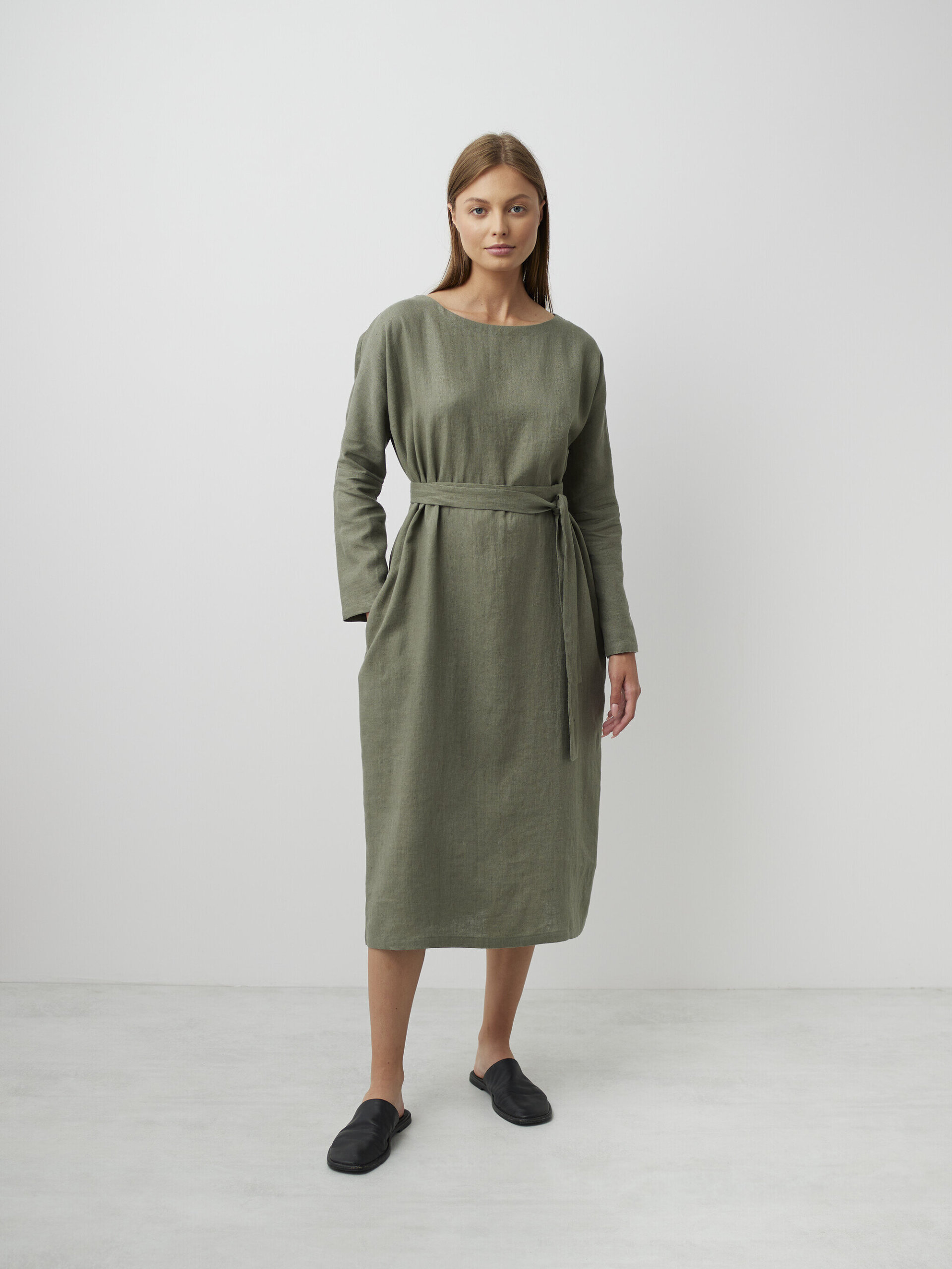 DAWN Linen Midi Dress - Image 5