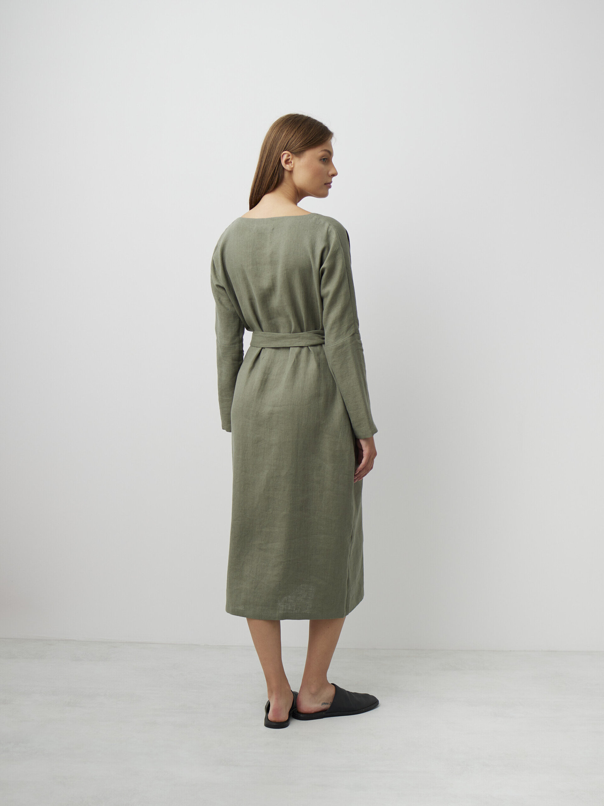 DAWN Linen Midi Dress - Image 6
