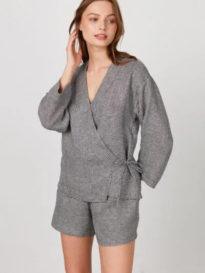 DELILAH Linen Kimono Jacket