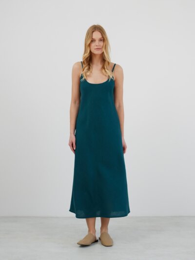 DIORA Linen Slip Dress