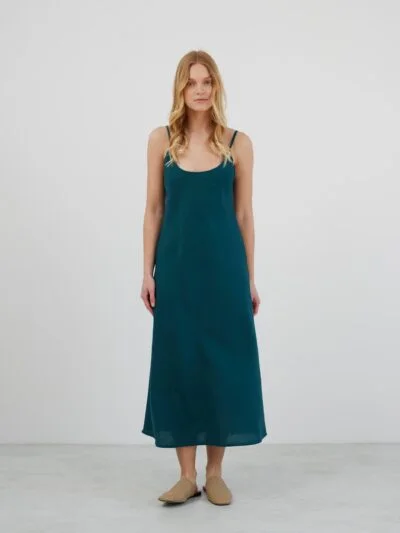 DIORA Linen Slip Dress