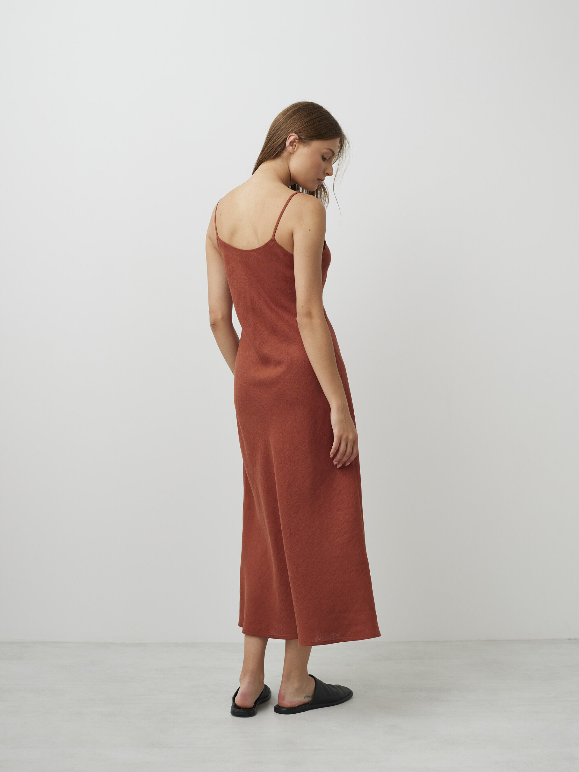 DIORA Linen Slip Dress - Image 6