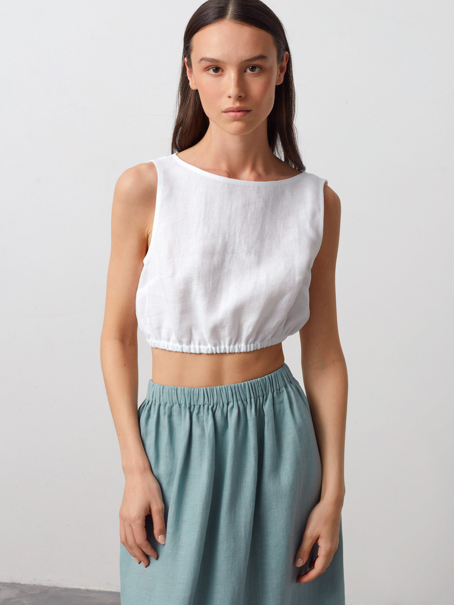 ELLE Pellavahame, Tumma Turkoosi - Image 5