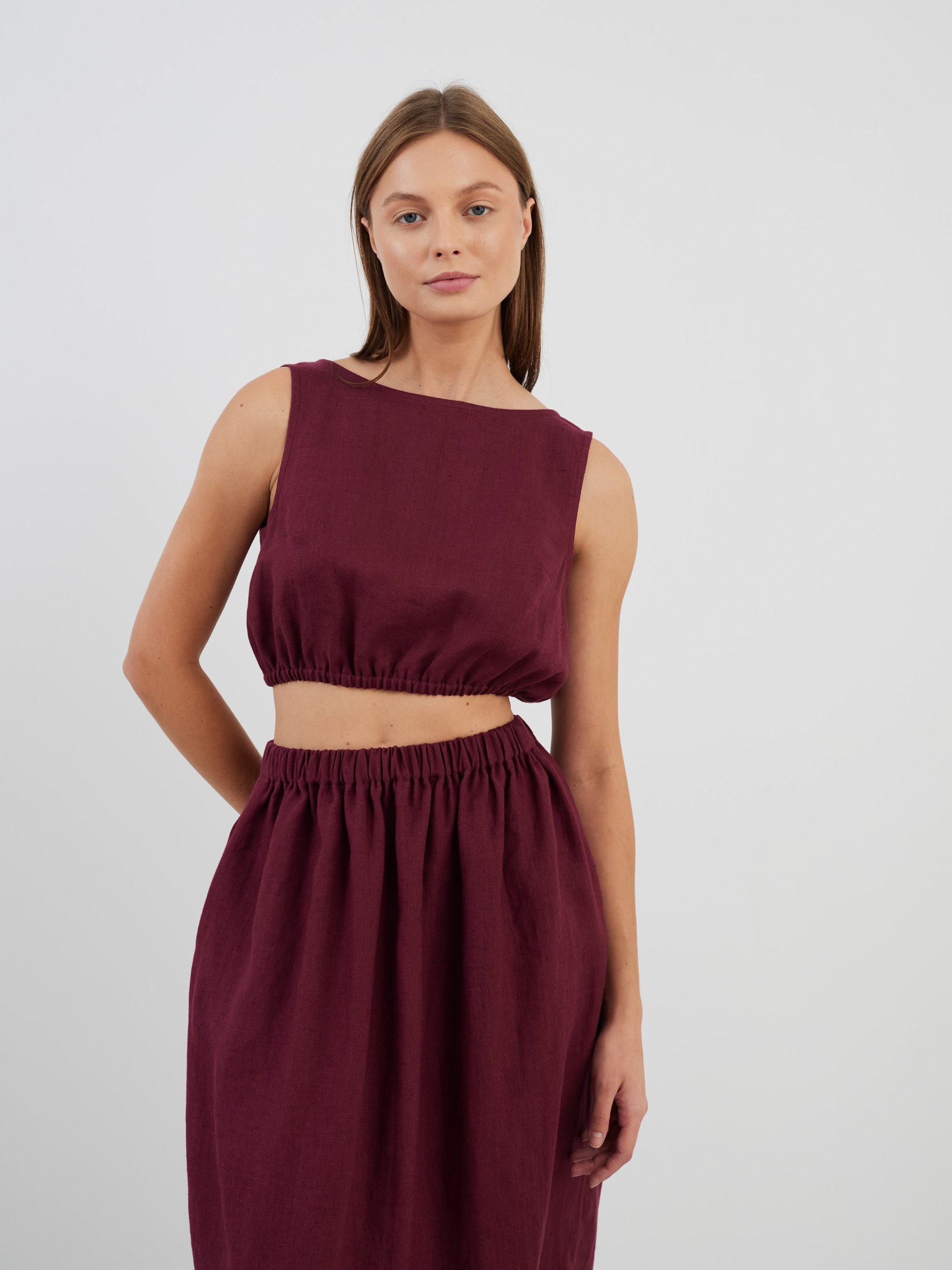 ELLE Long Linen Skirt - Image 2