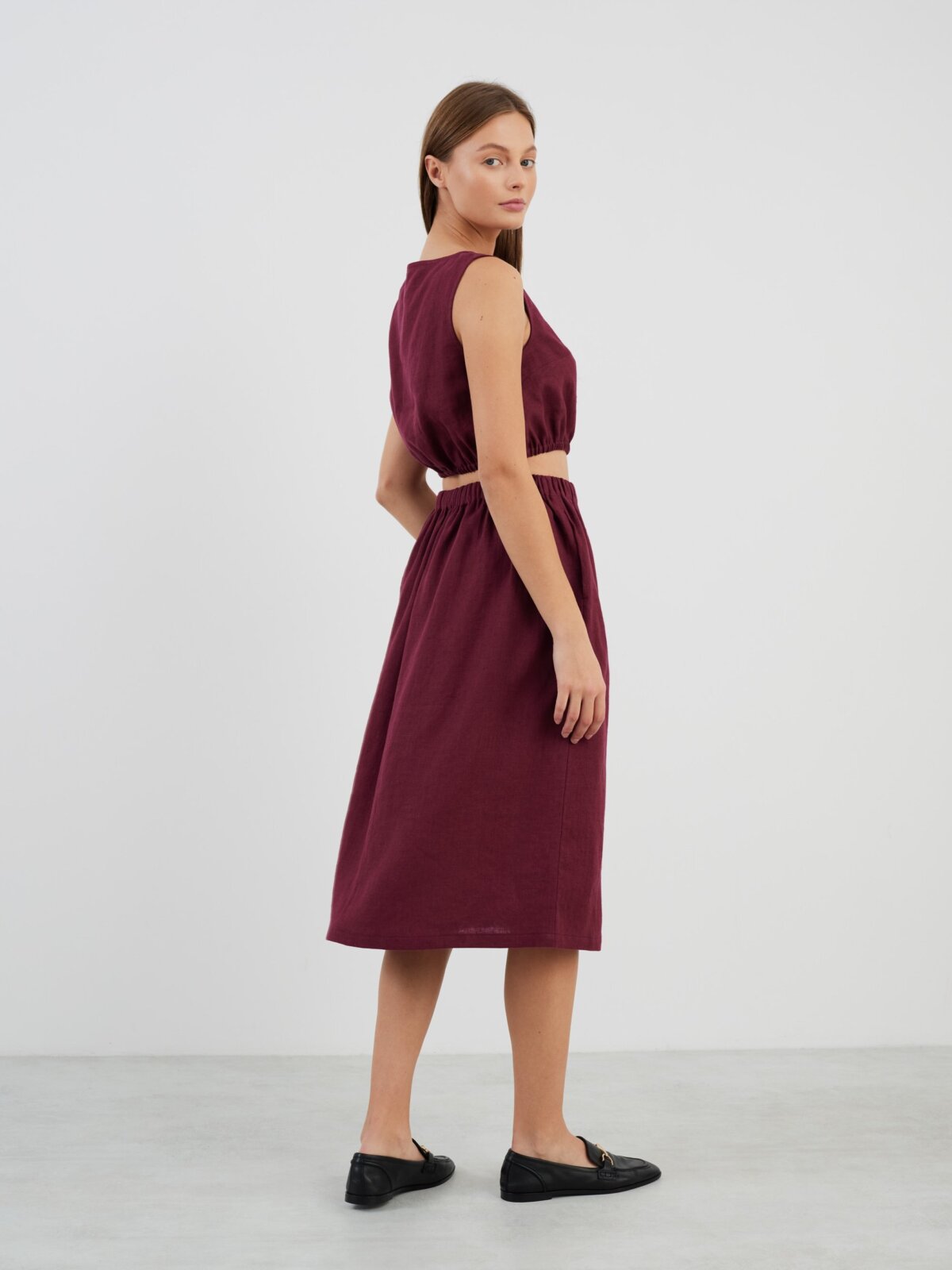 ELLE pellavahame Munakoiso — yksityiskohta