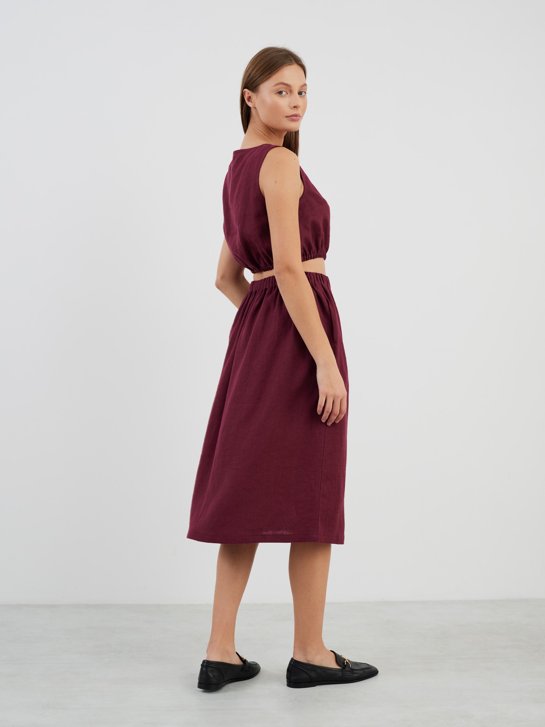 ELLE Long Linen Skirt - Image 5