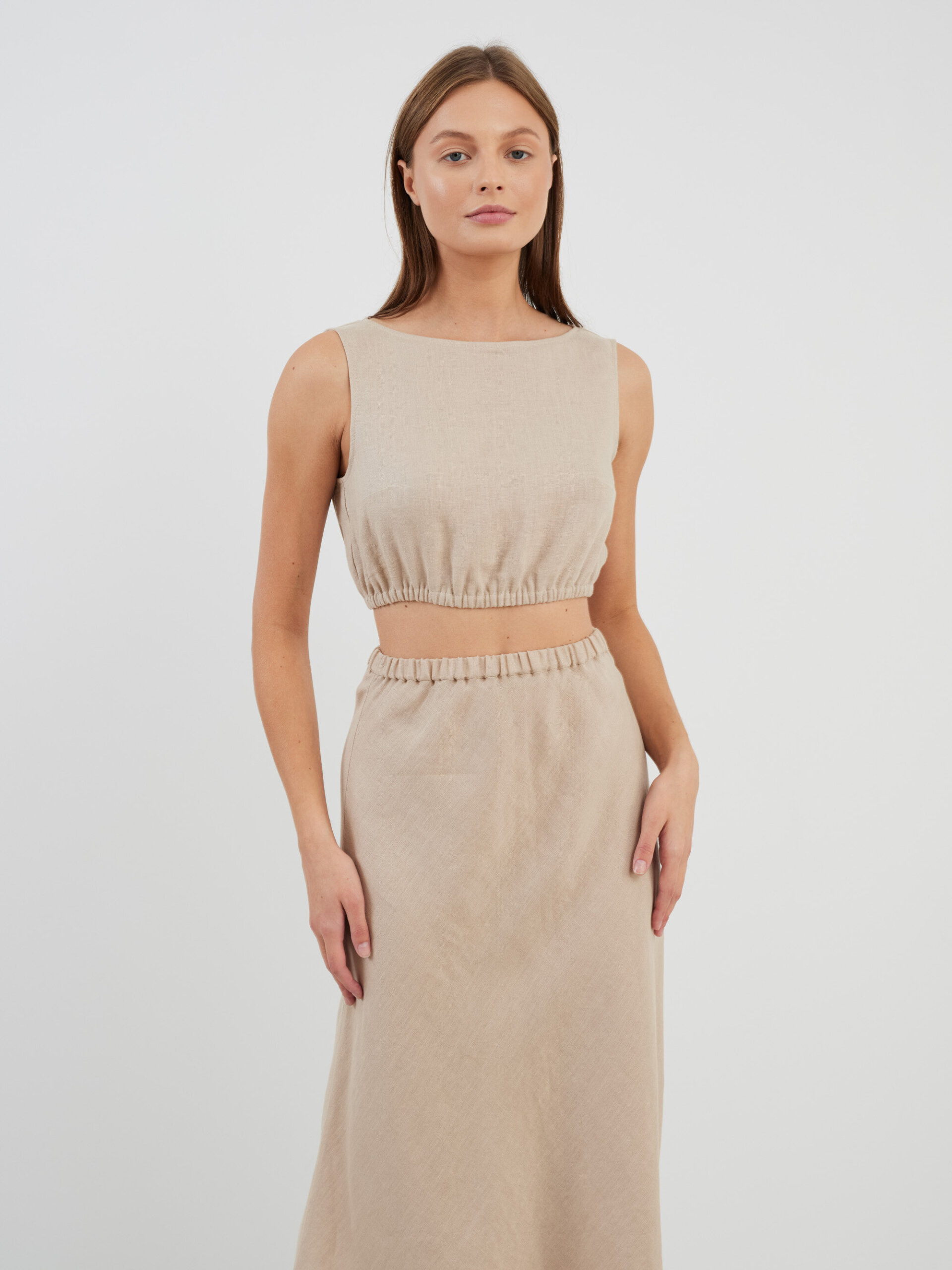 ETHNA Linen Tank Top - Image 3